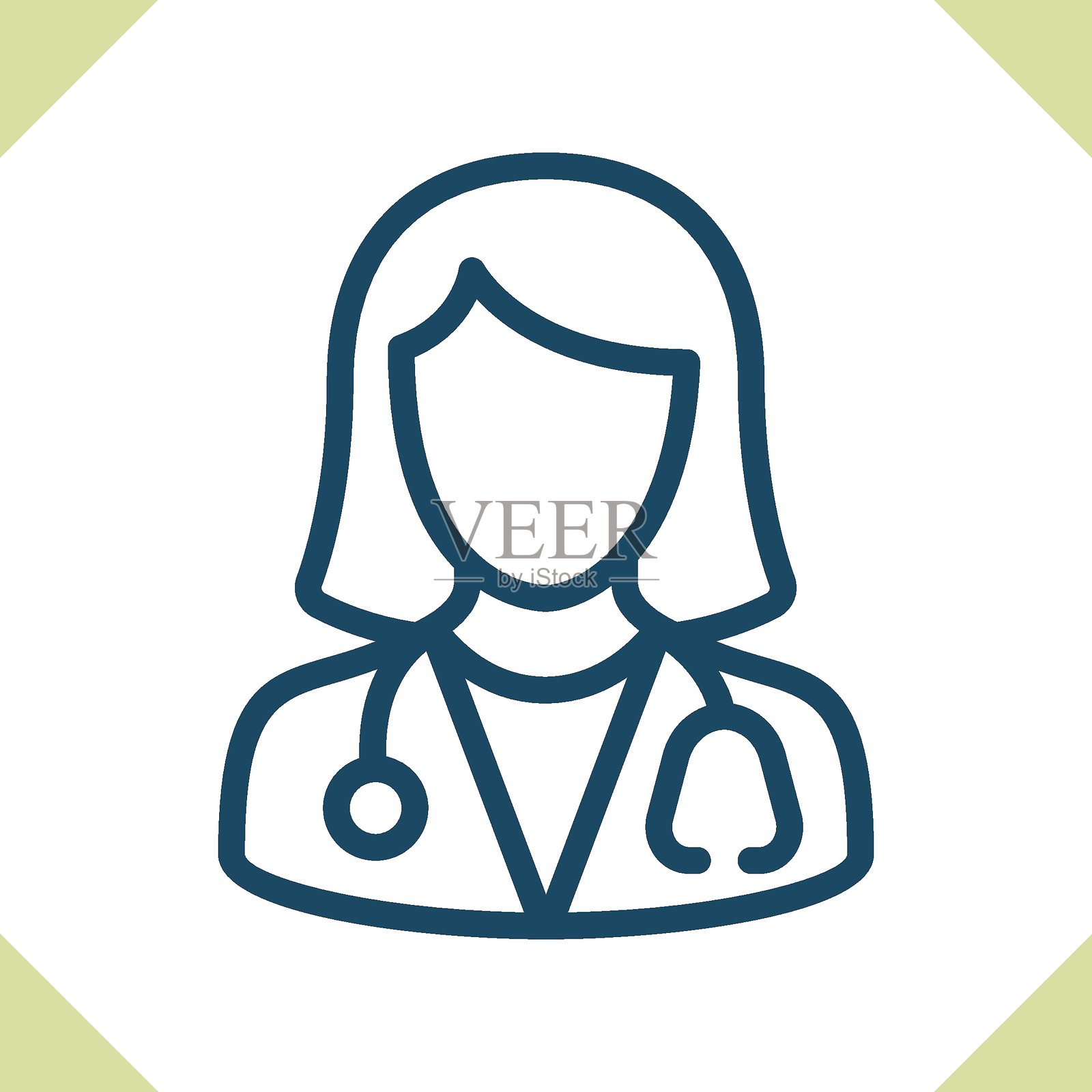 女医生图标插画图片素材