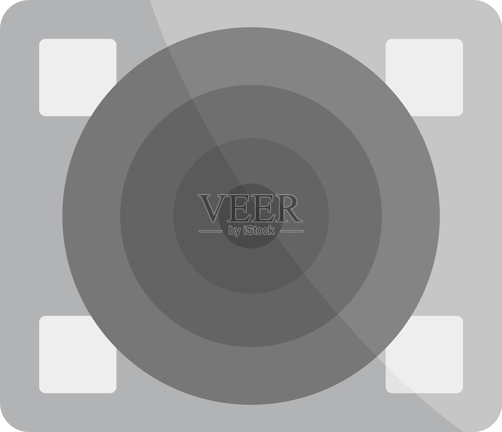 新颖的创意转盘图标设计插画图片素材