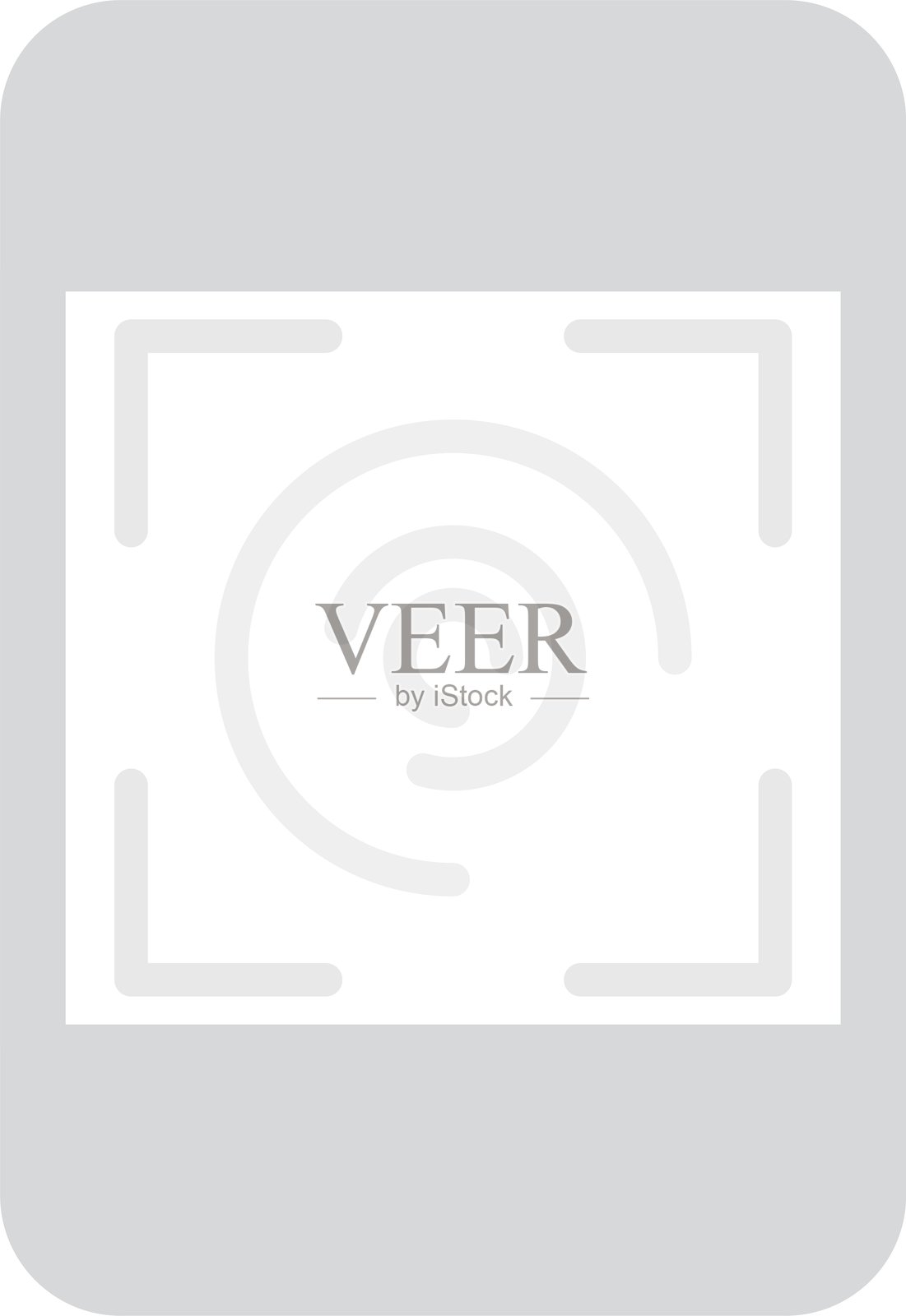 指纹扫描新图标设计创意插画图片素材