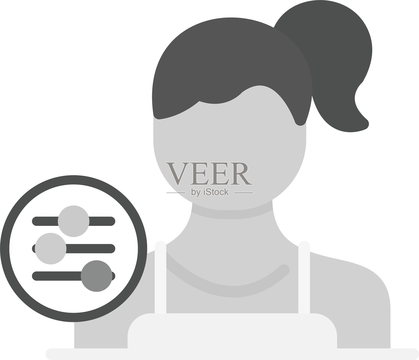 自控新图标设计创意插画图片素材