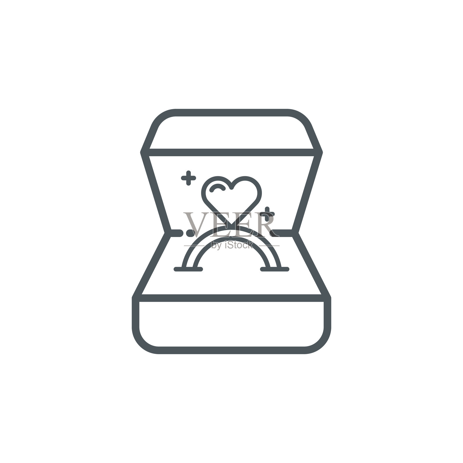 结婚戒指图标插画图片素材