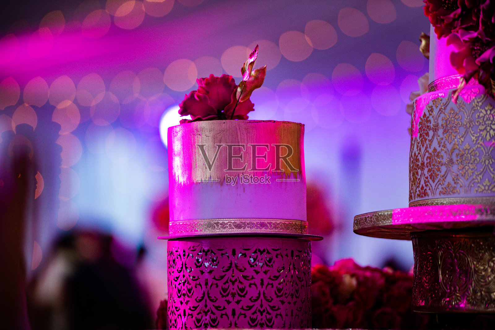 肯尼亚东非婚礼蛋糕布置生日细节 美味可口照片摄影图片