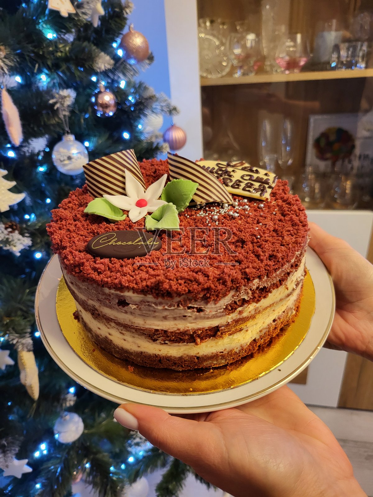 美食，菜肴，蛋糕，甜蜜的家人，在一起照片摄影图片