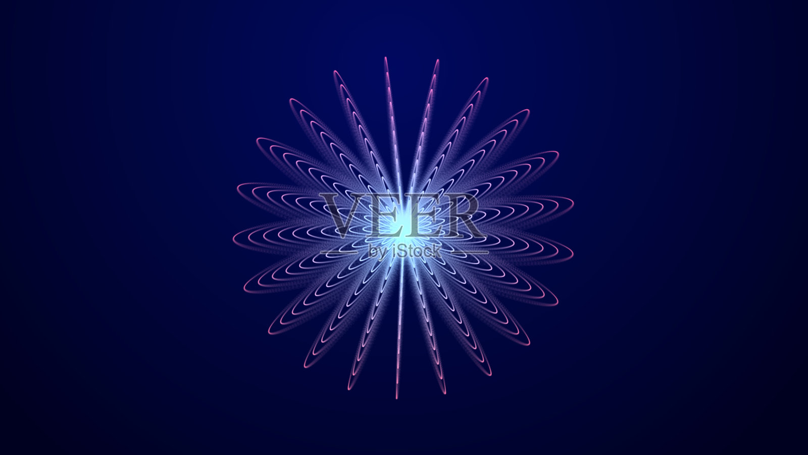 抽象的霓虹粒子3D球体。数字空间背景。信息汇聚。3D渲染。照片摄影图片