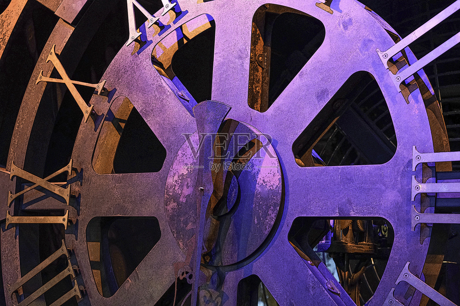 大型工业轮子机械部件插画照片摄影图片