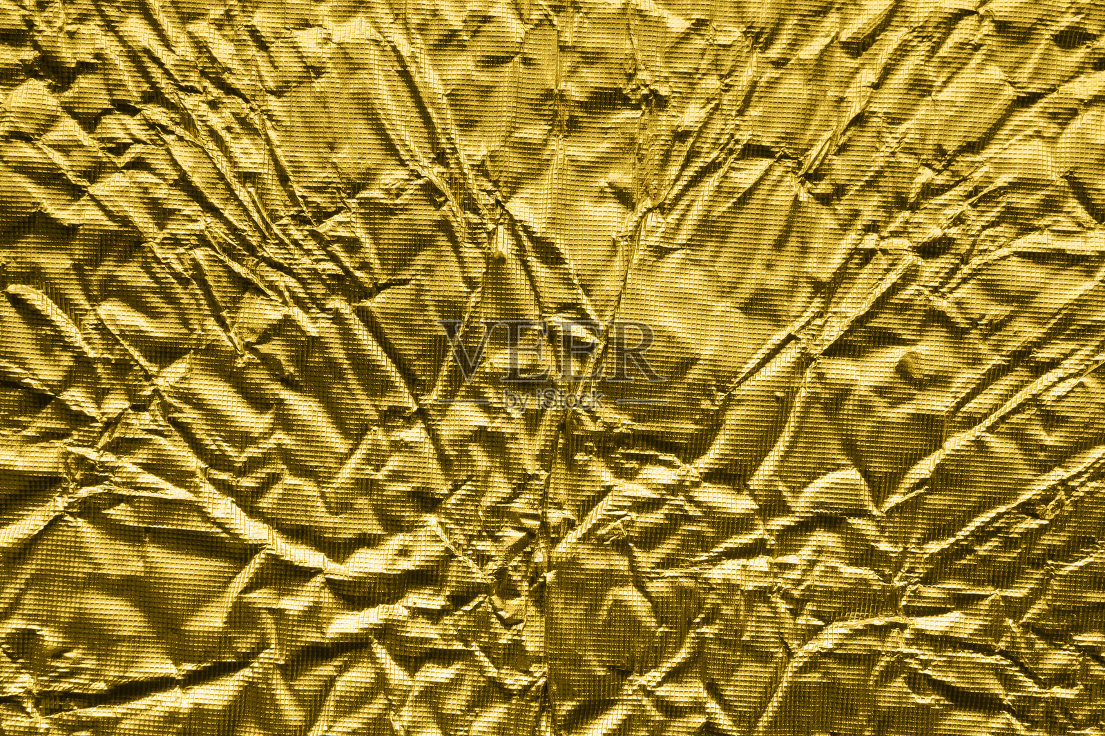 奢华闪亮的金属金色箔纸褶皱纹理背景照片摄影图片