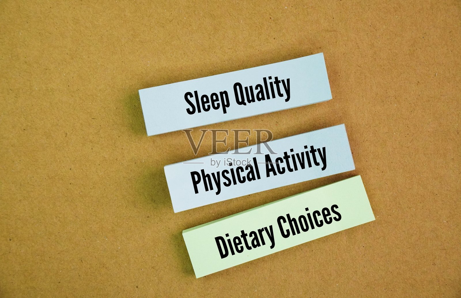 三个关键的健康行为照片摄影图片