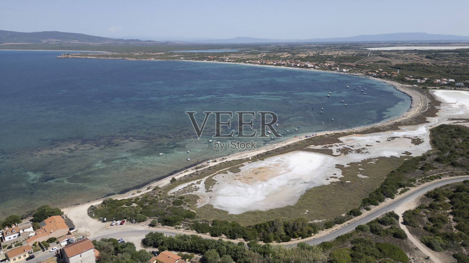 苏帕洛苏海滩的山羊照片摄影图片