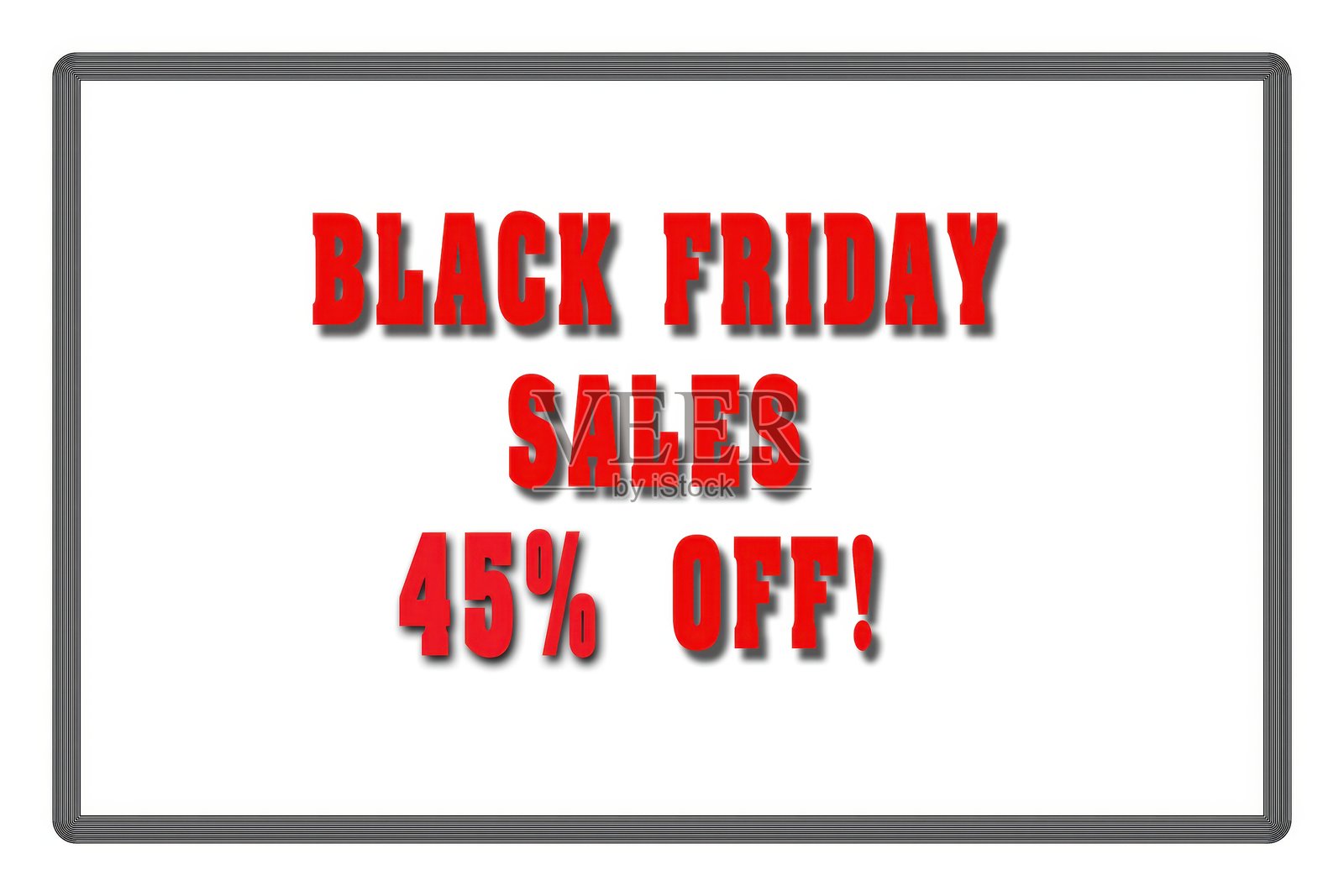 黑色星期五促销，所有商品均享45%折扣照片摄影图片
