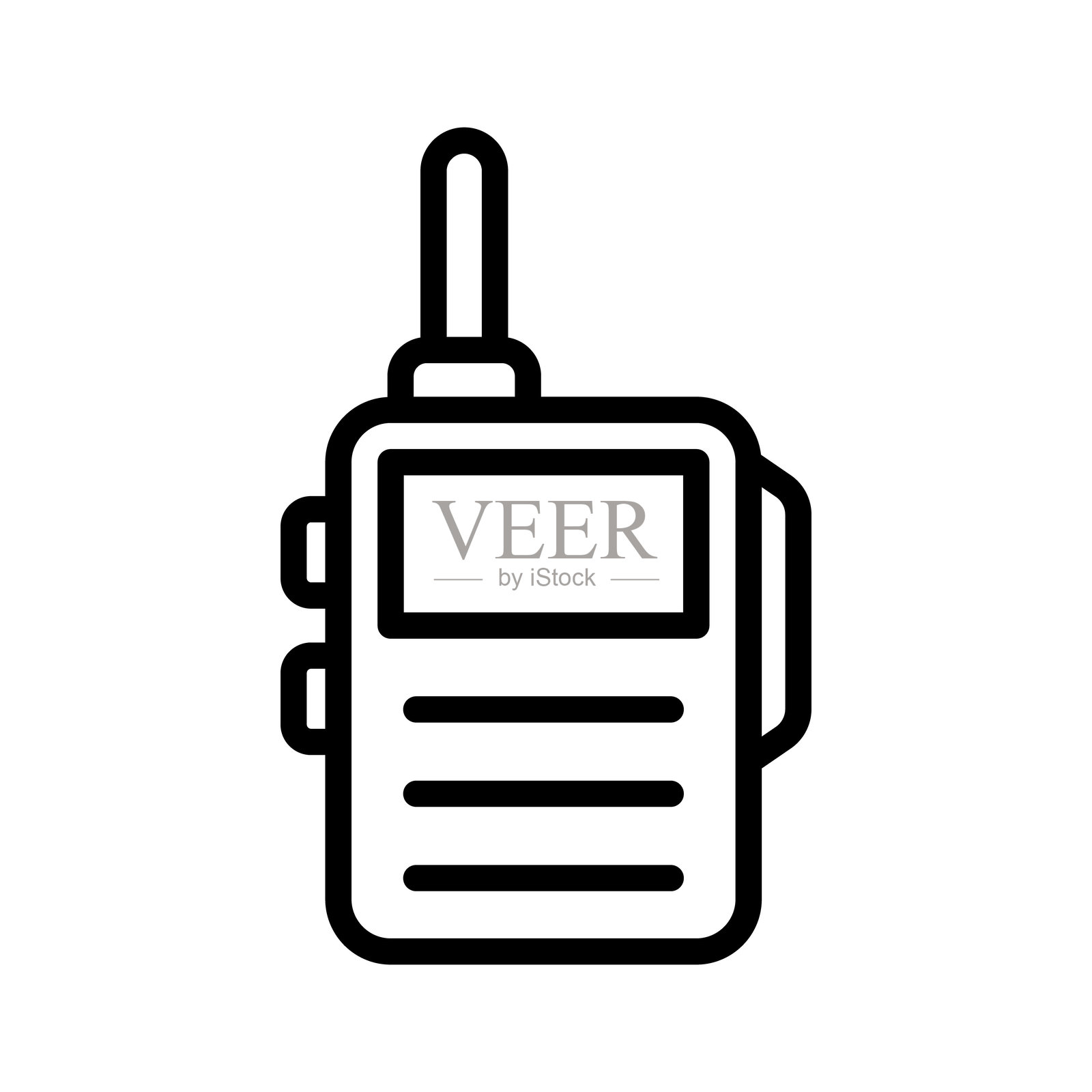 对讲机插画图片素材