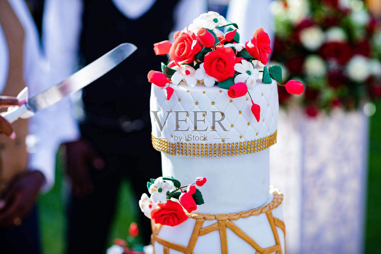 肯尼亚东非婚礼蛋糕布置生日细节美味可口照片摄影图片