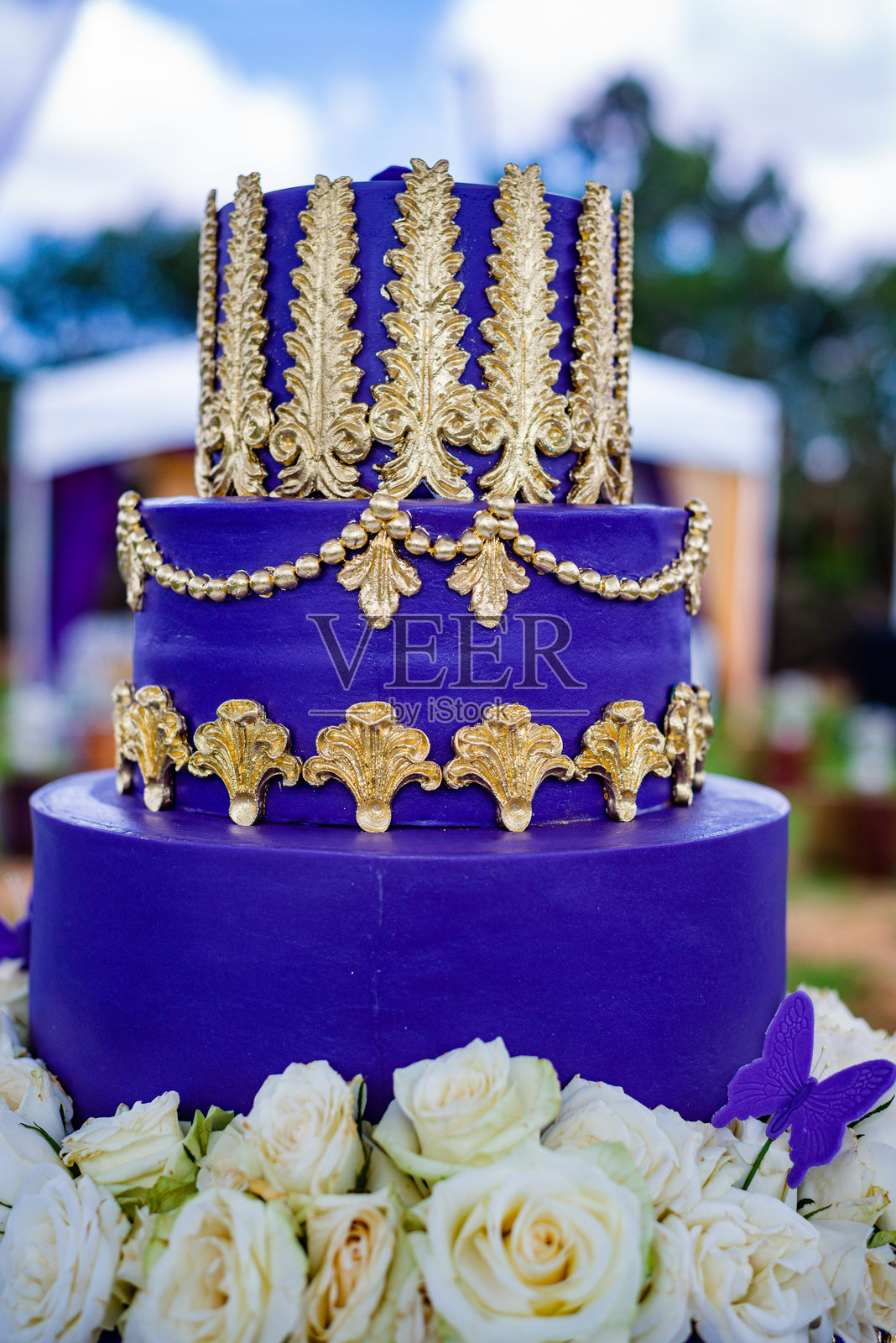 肯尼亚东非婚礼蛋糕布置生日细节美味可口照片摄影图片