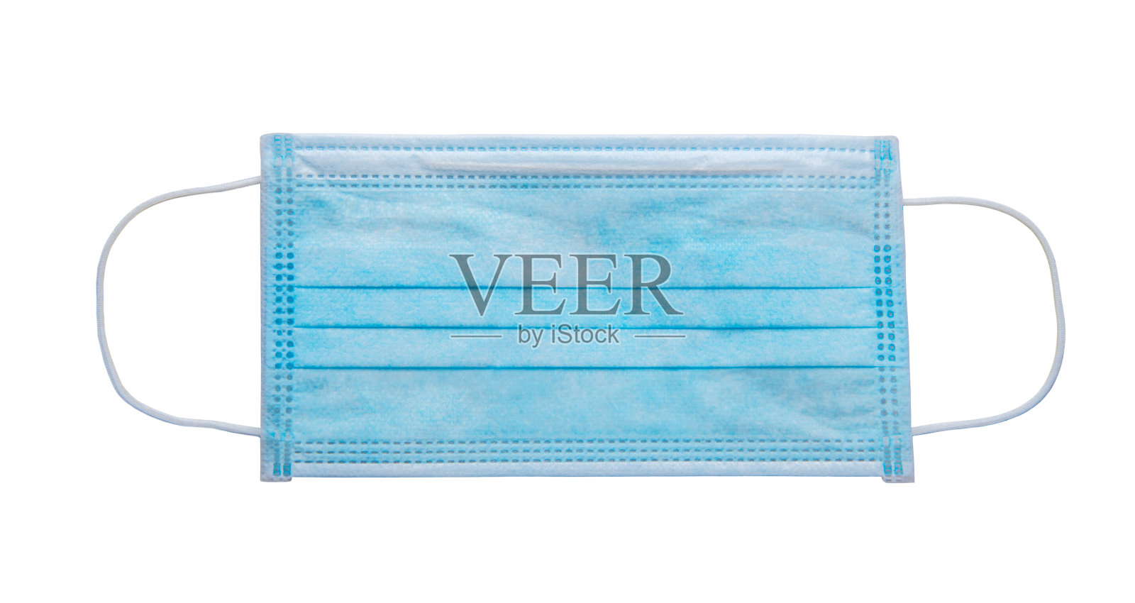 医生口罩和新冠病毒防护用品，孤立在白色背景上照片摄影图片