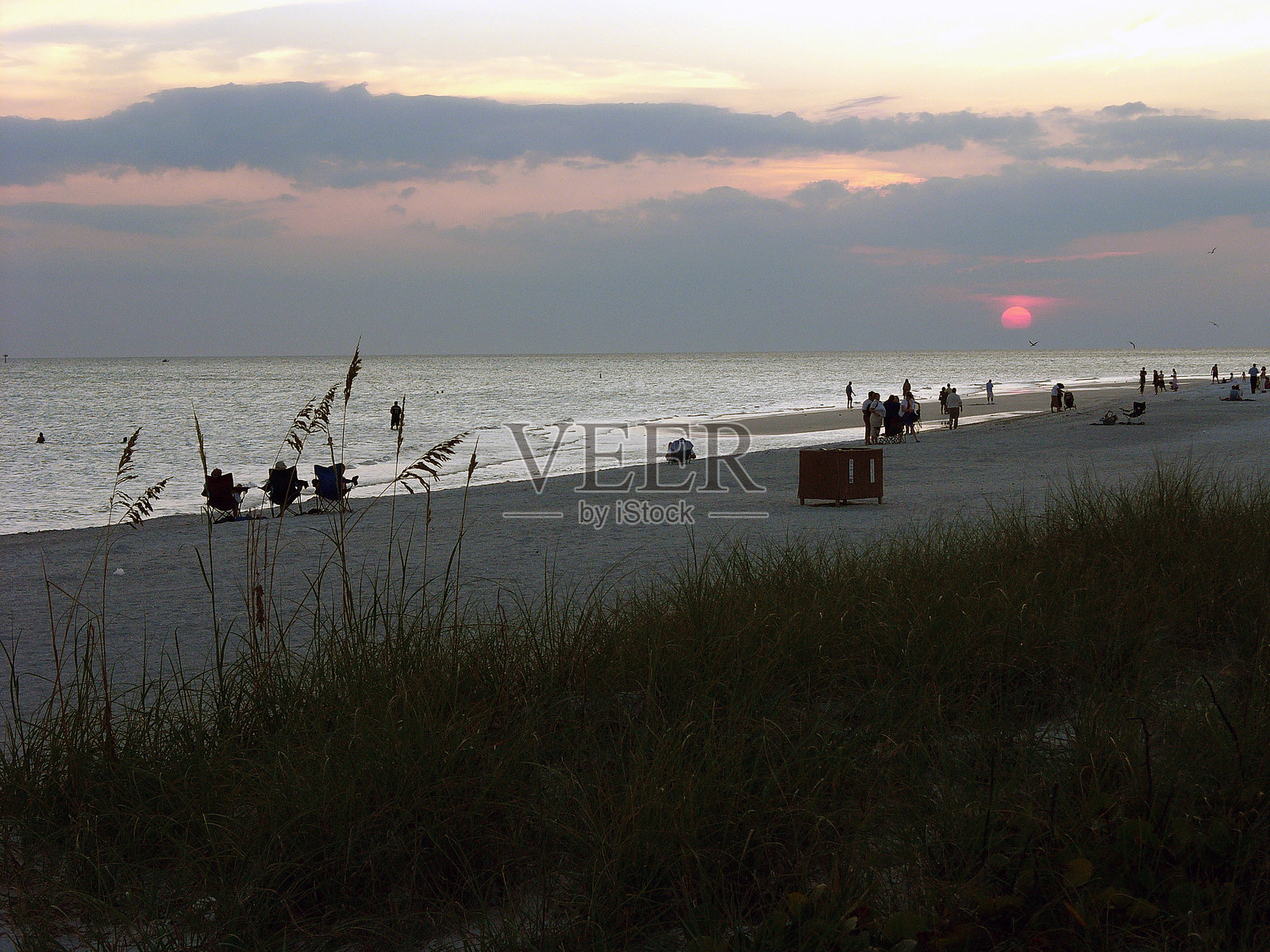 佛罗里达州丽都岛海滩照片摄影图片