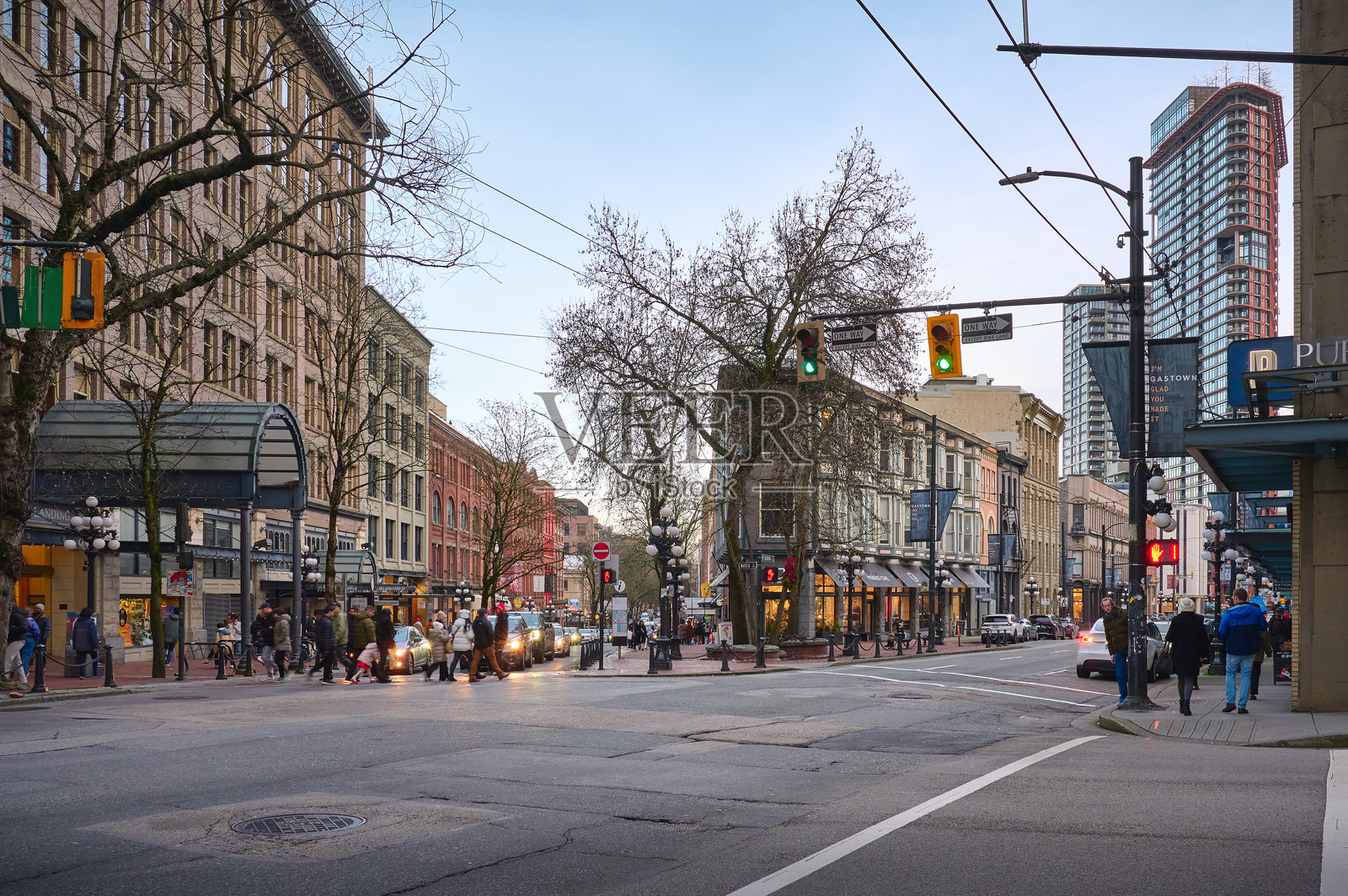 温哥华历史悠久的市中心照片摄影图片