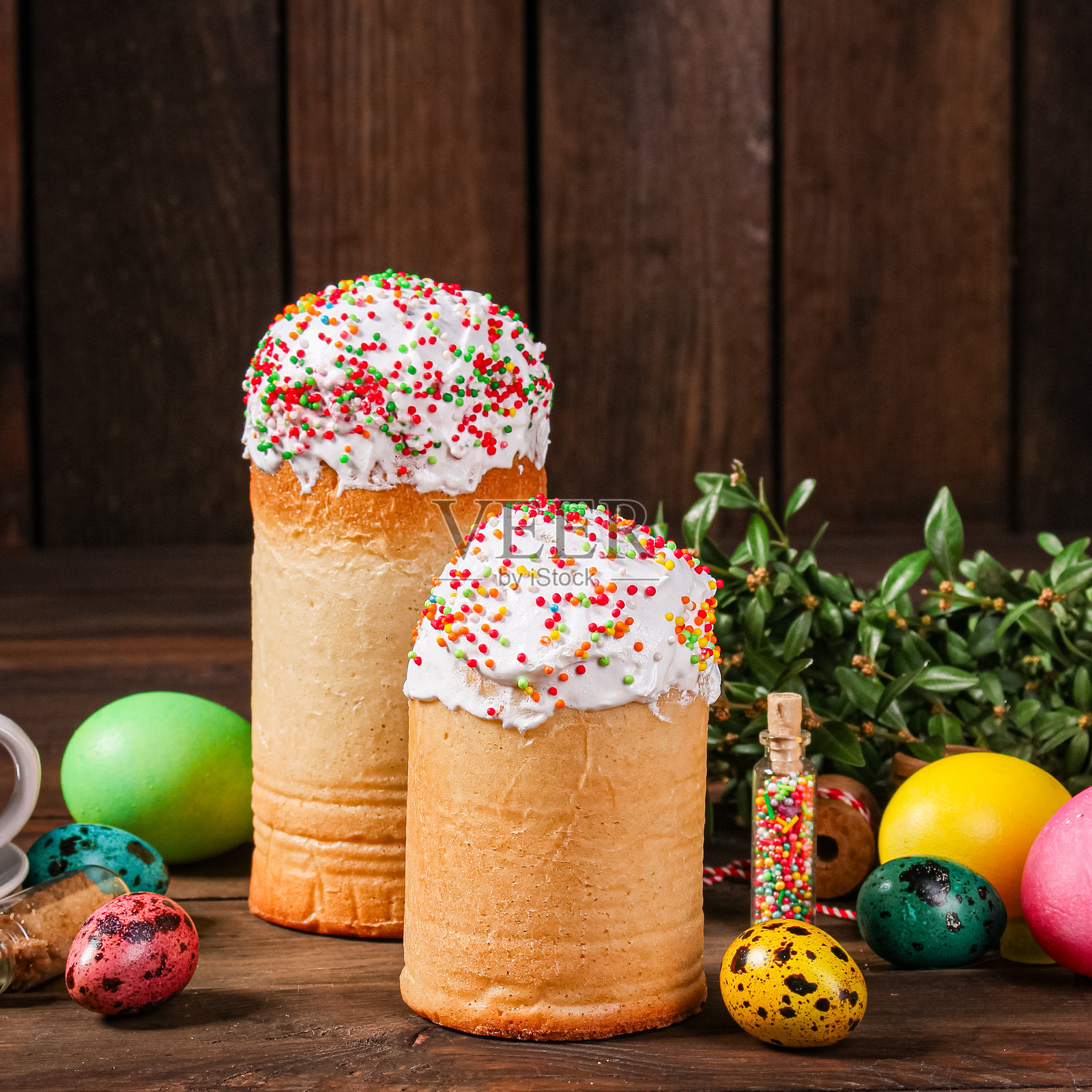 复活节蛋糕，甜点，传统节日，基督教，有机产品，新鲜，美味，美食，背景在桌上，乡村食物，俯视，复制空间照片摄影图片