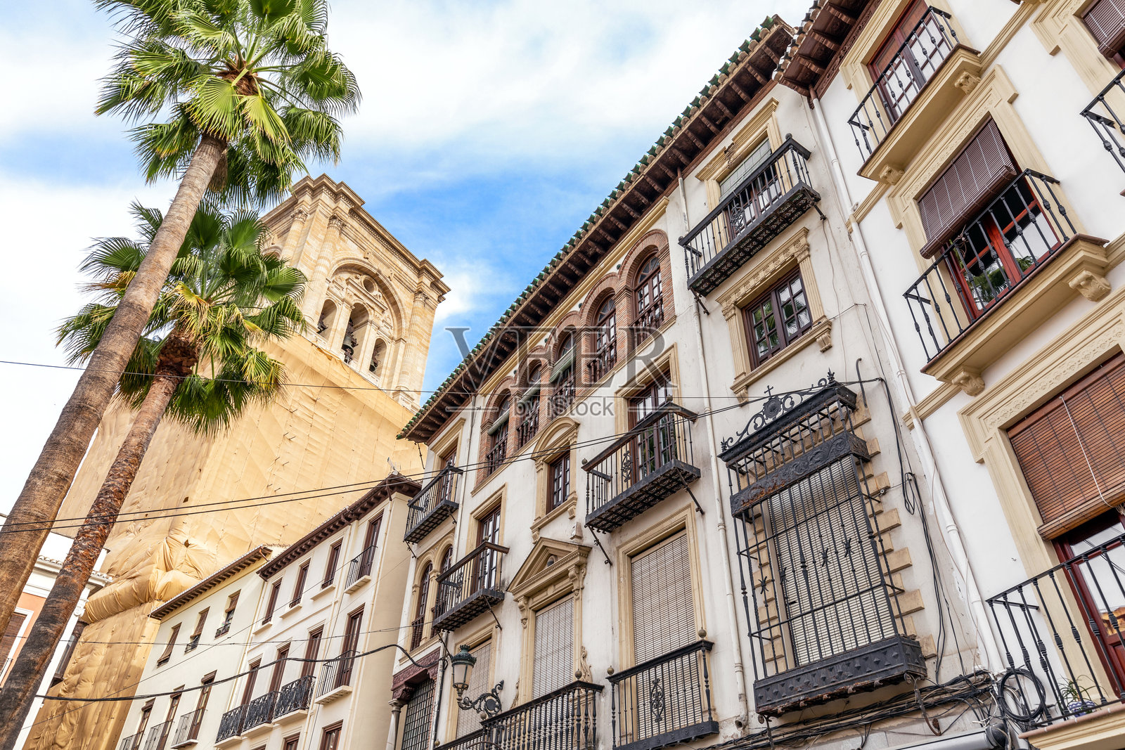 格拉纳达的罗马尼利亚广场照片摄影图片