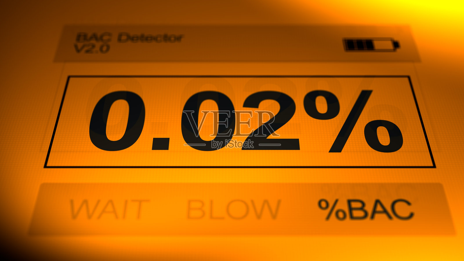 BAC 0-0.02% 酒精呼气测试仪照片摄影图片