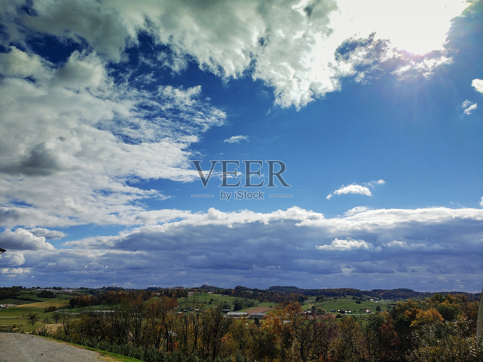 俄亥俄州核桃溪秋日风光照片摄影图片