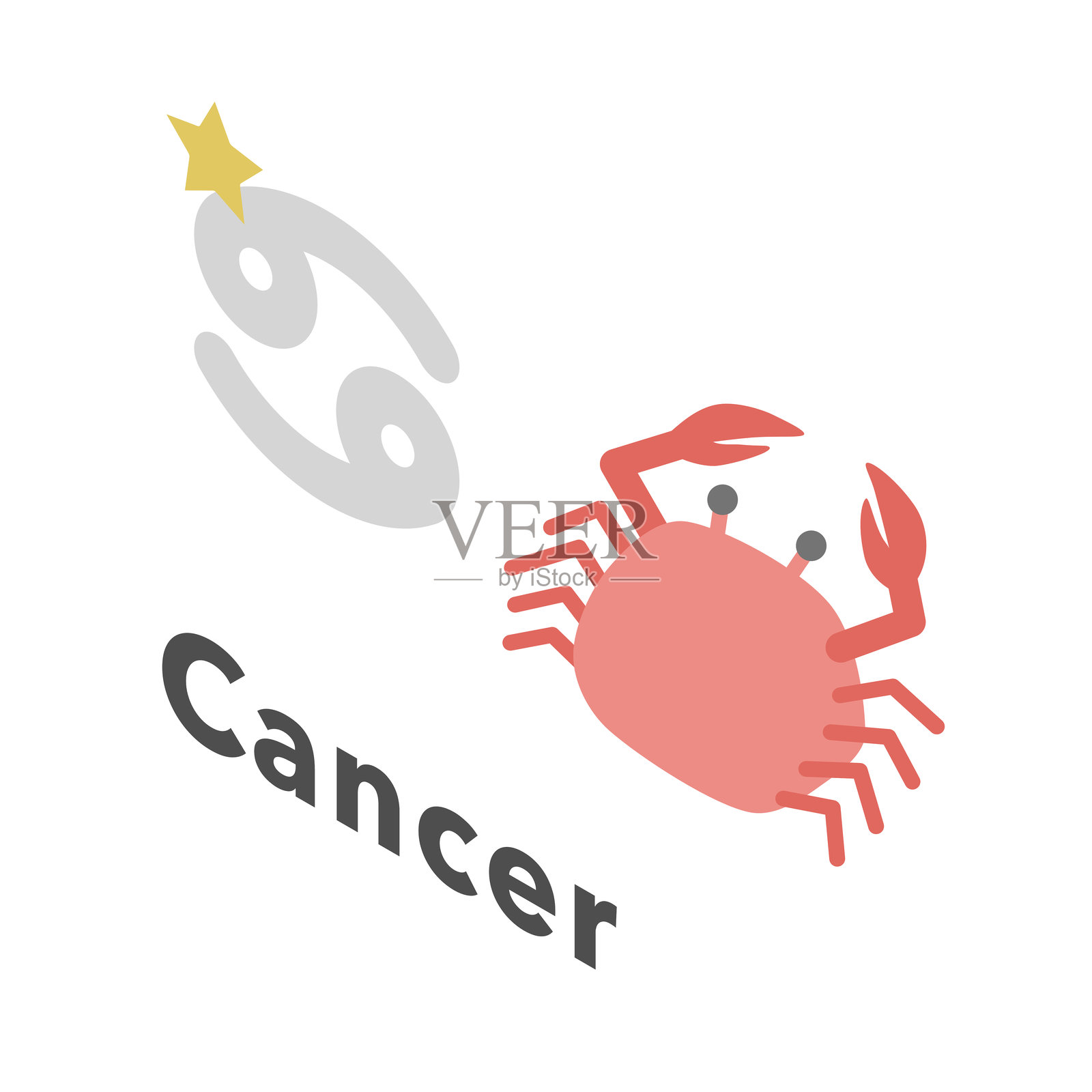 占星术 巨蟹座插画图片素材