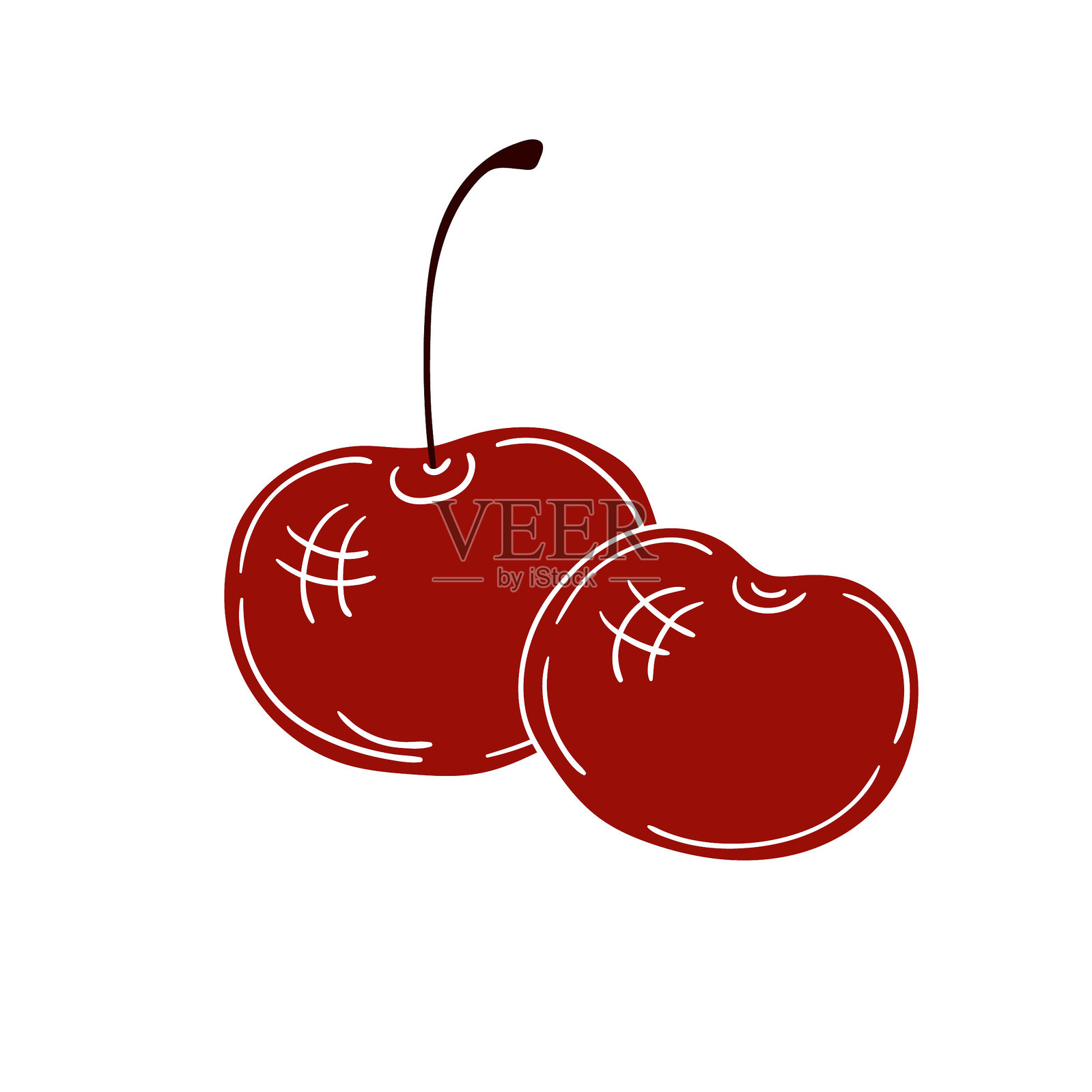 手绘风格插画。图标、标志、贴纸、徽章、标志插画图片素材