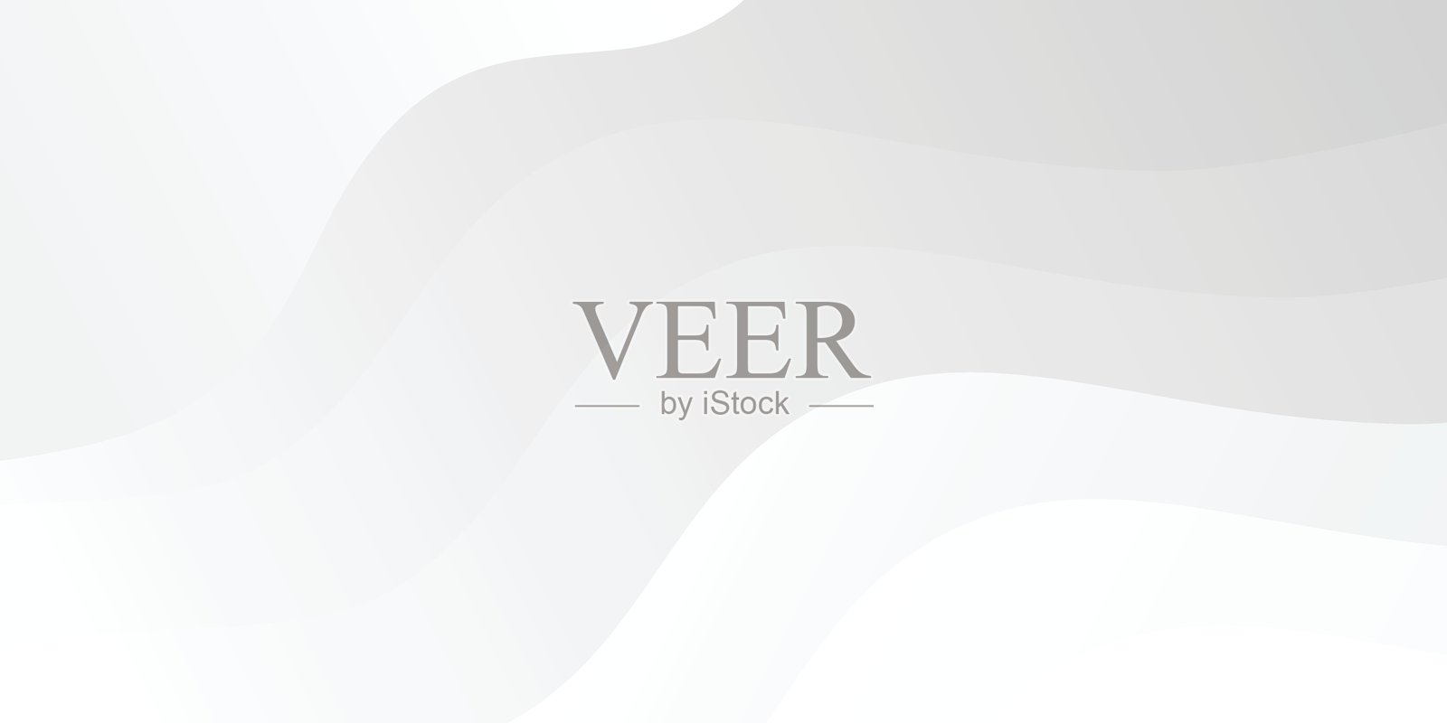 抽象背景，带有圆形元素。简约的灰色圆形艺术矢量插图。波浪布局横幅商业概念。插画图片素材