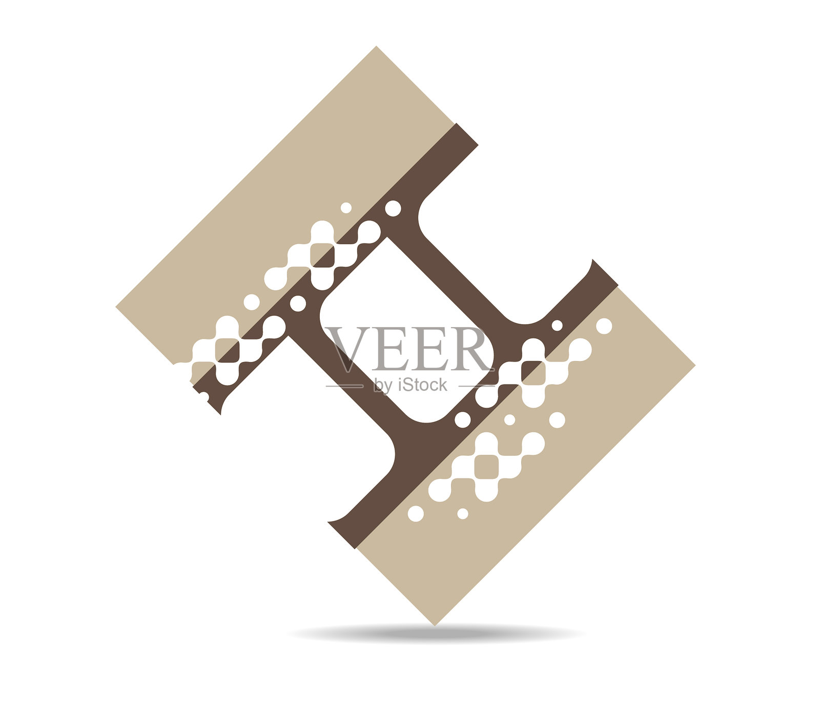 风格化的胶片卷筒/电影的几个帧插画图片素材