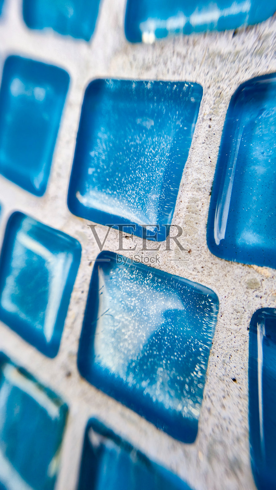 蓝色玻璃瓷砖照片摄影图片