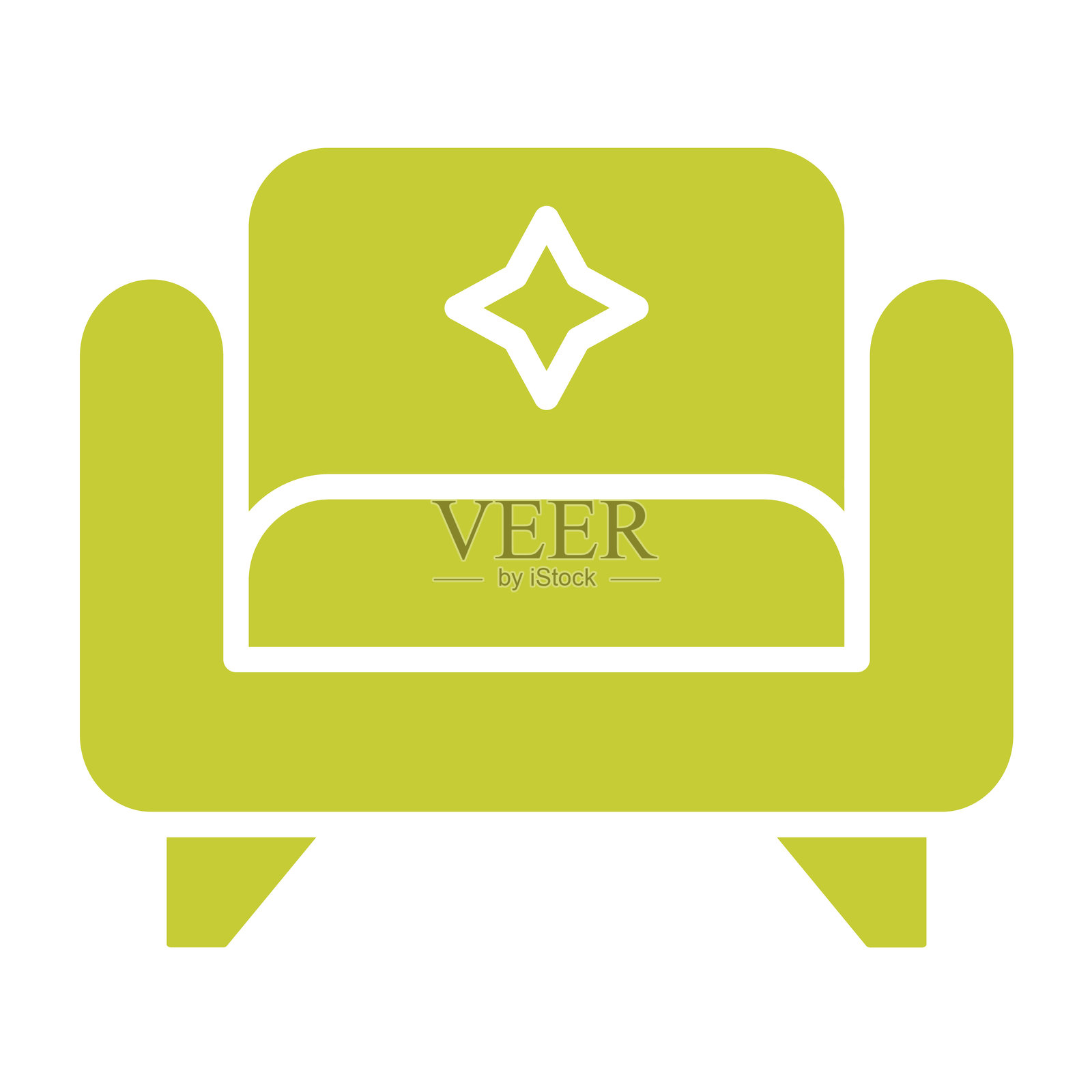 扶手椅矢量图标设计插画插画图片素材