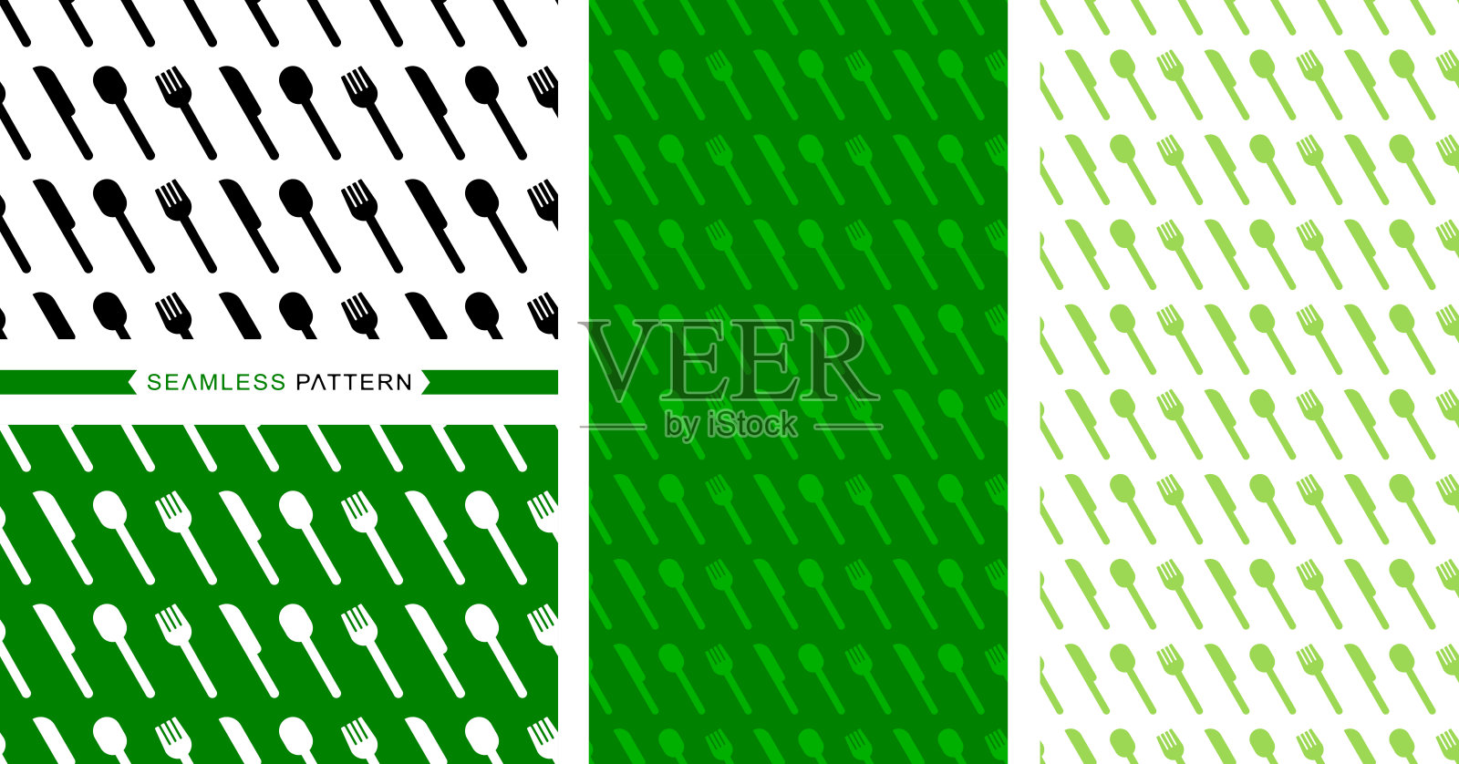 餐厅图案与厨师的用餐背景插画图片素材