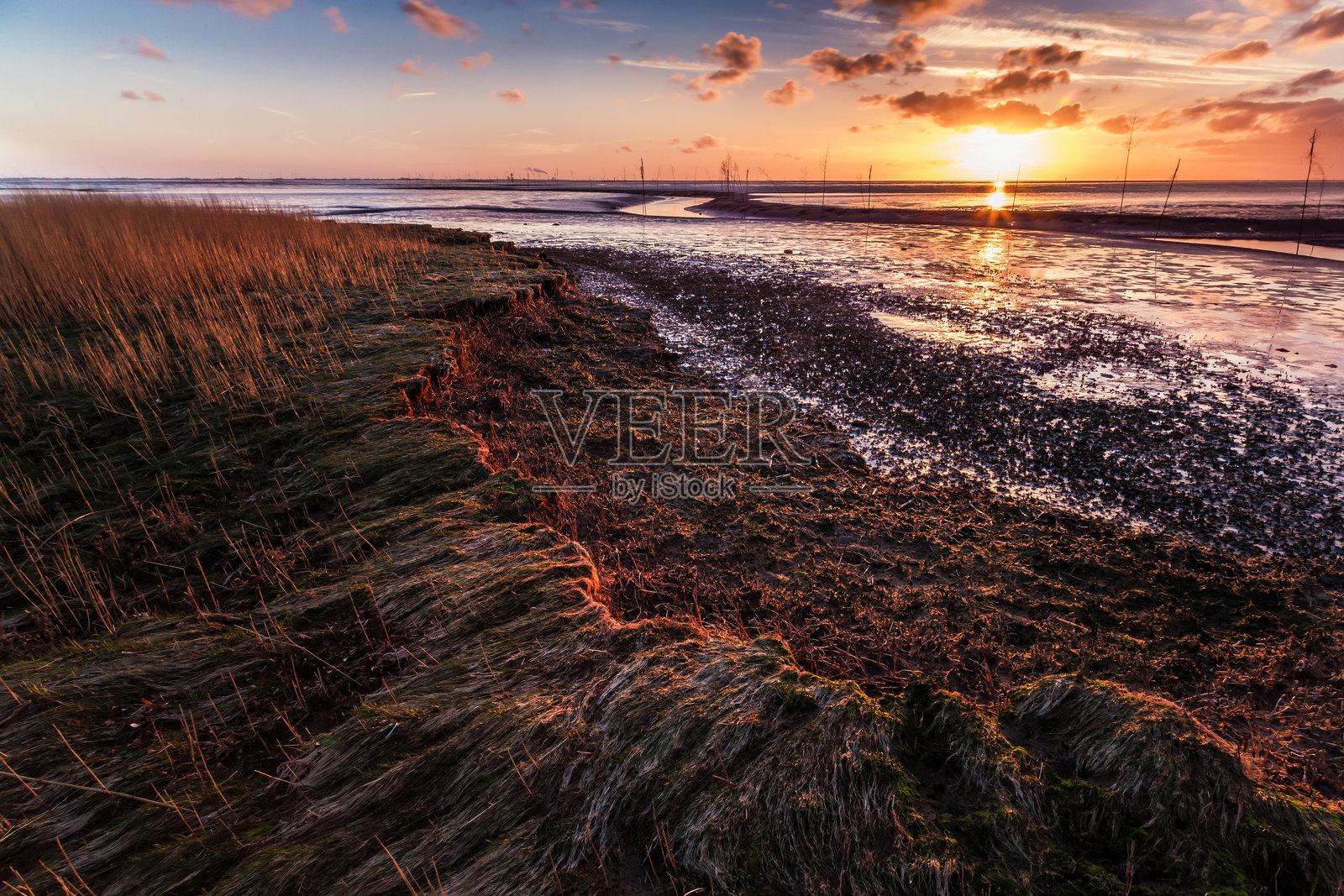 海边日落照片摄影图片