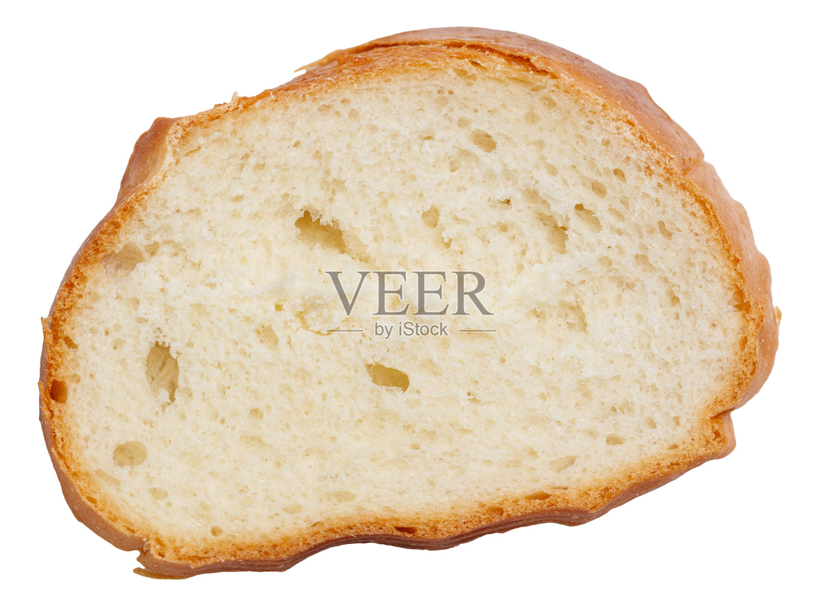 白底上的一片面包照片摄影图片