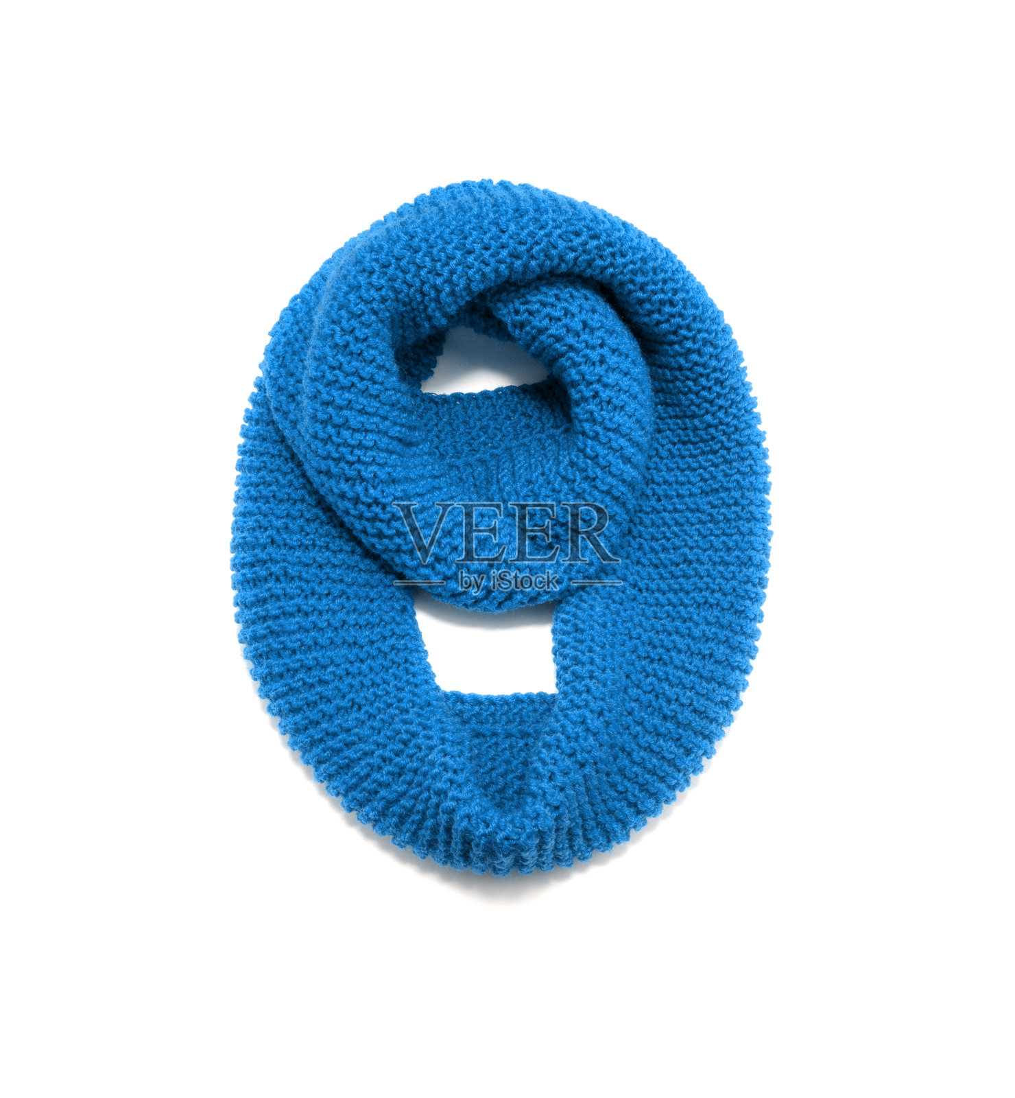 围巾，孤立在白色背景上。围巾俯视图。照片摄影图片