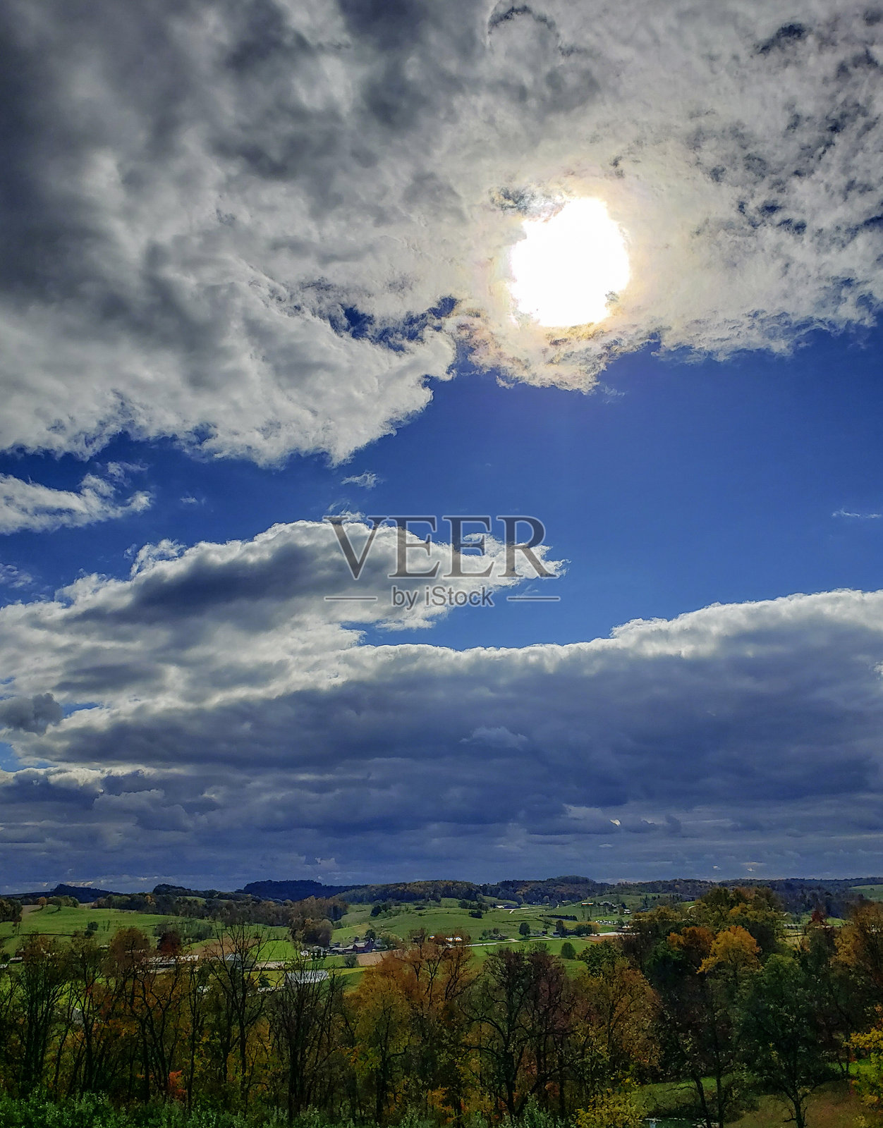 俄亥俄州核桃溪秋日风光照片摄影图片