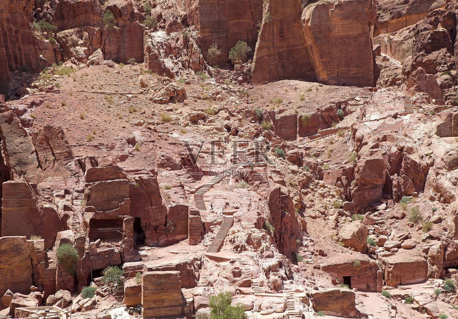 佩特拉，约旦南部古城和考古遗址照片摄影图片