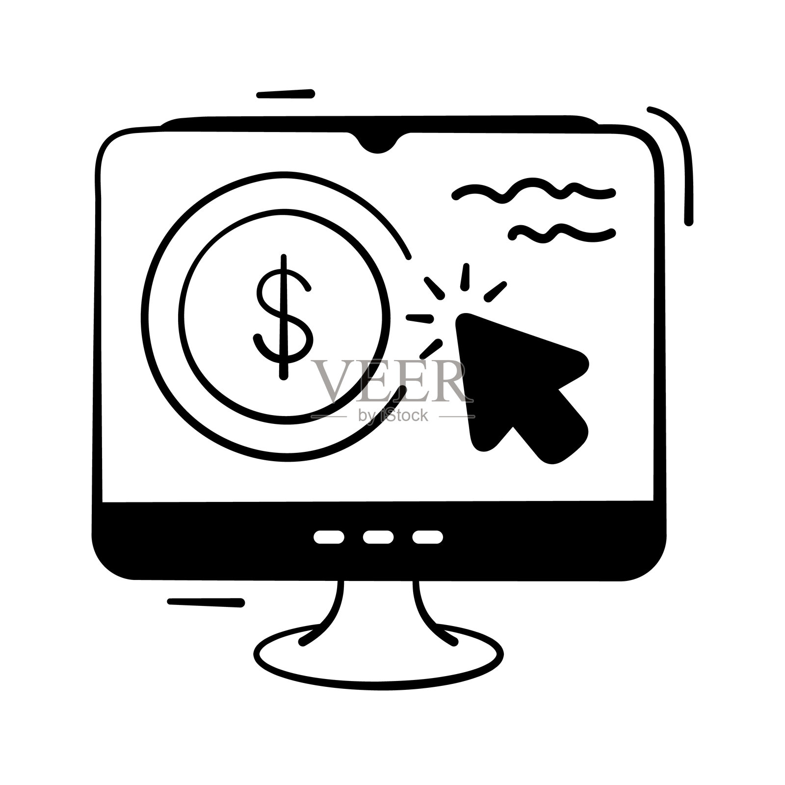 按点击付费插画图片素材