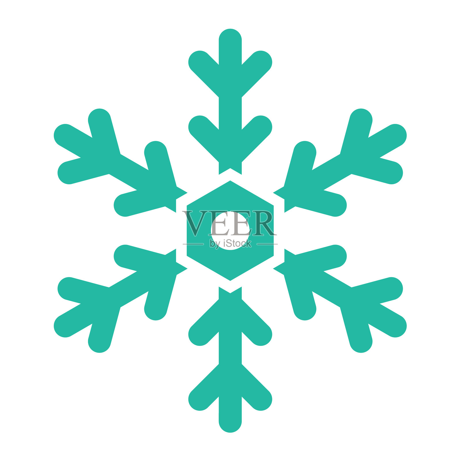 雪花矢量图标设计插画插画图片素材