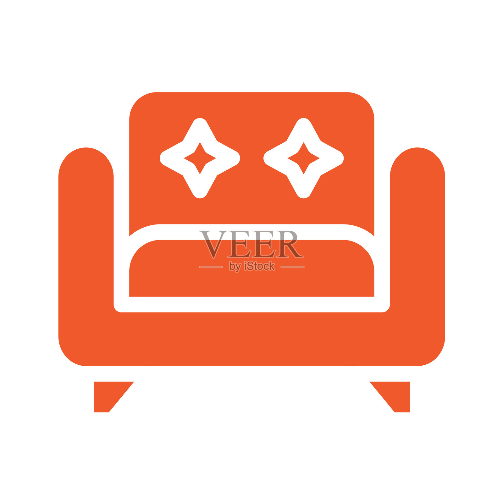 扶手椅矢量图标设计插画插画图片素材