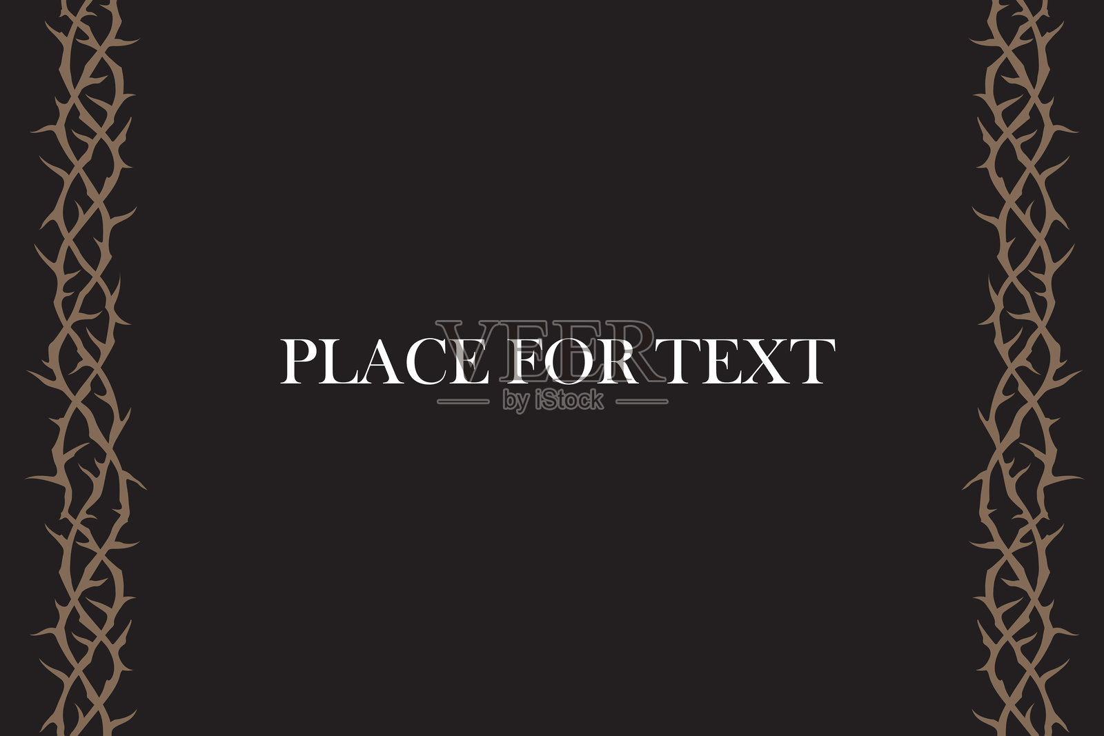 荆棘的框架图像插画图片素材