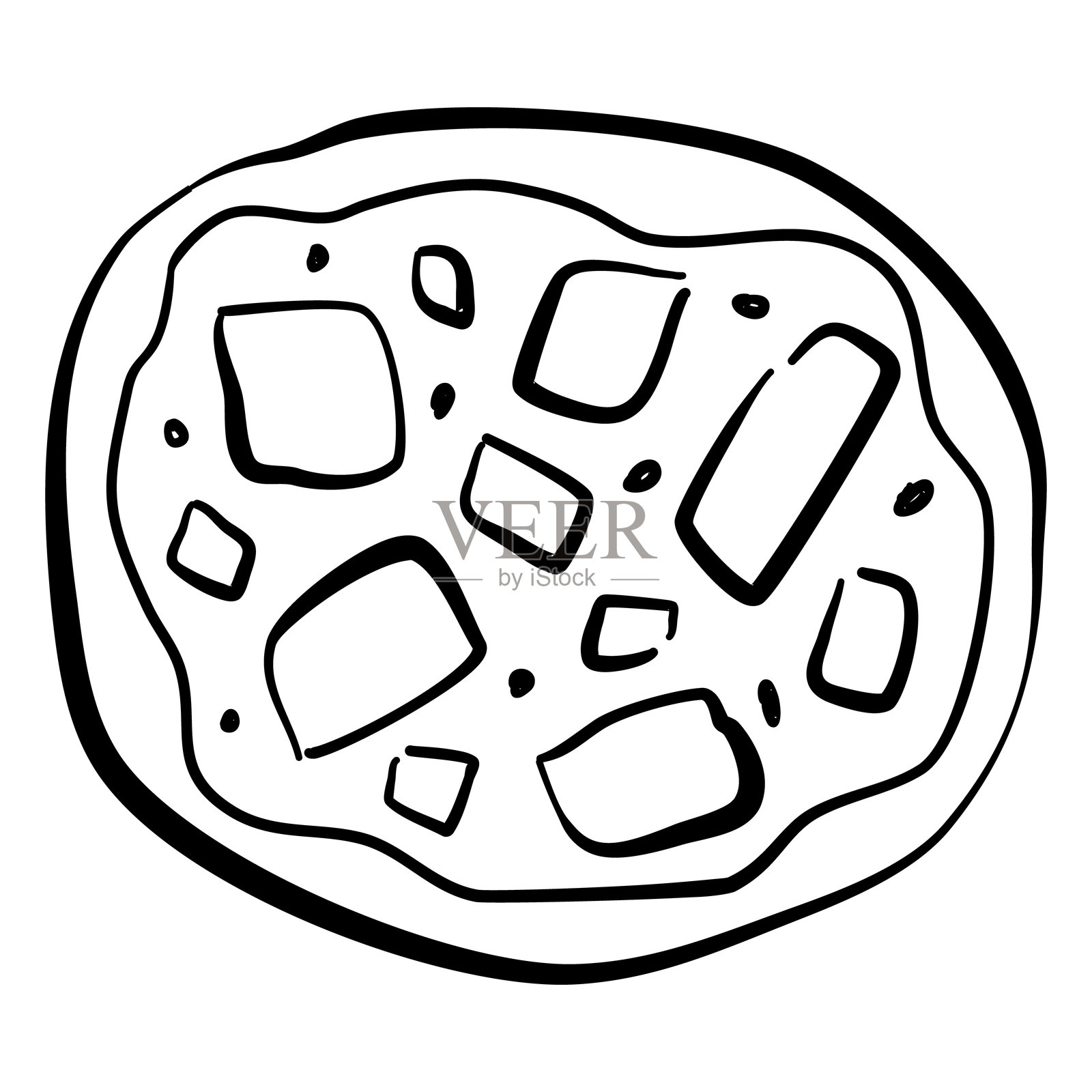 矢量披萨意大利美食图标插画图片素材