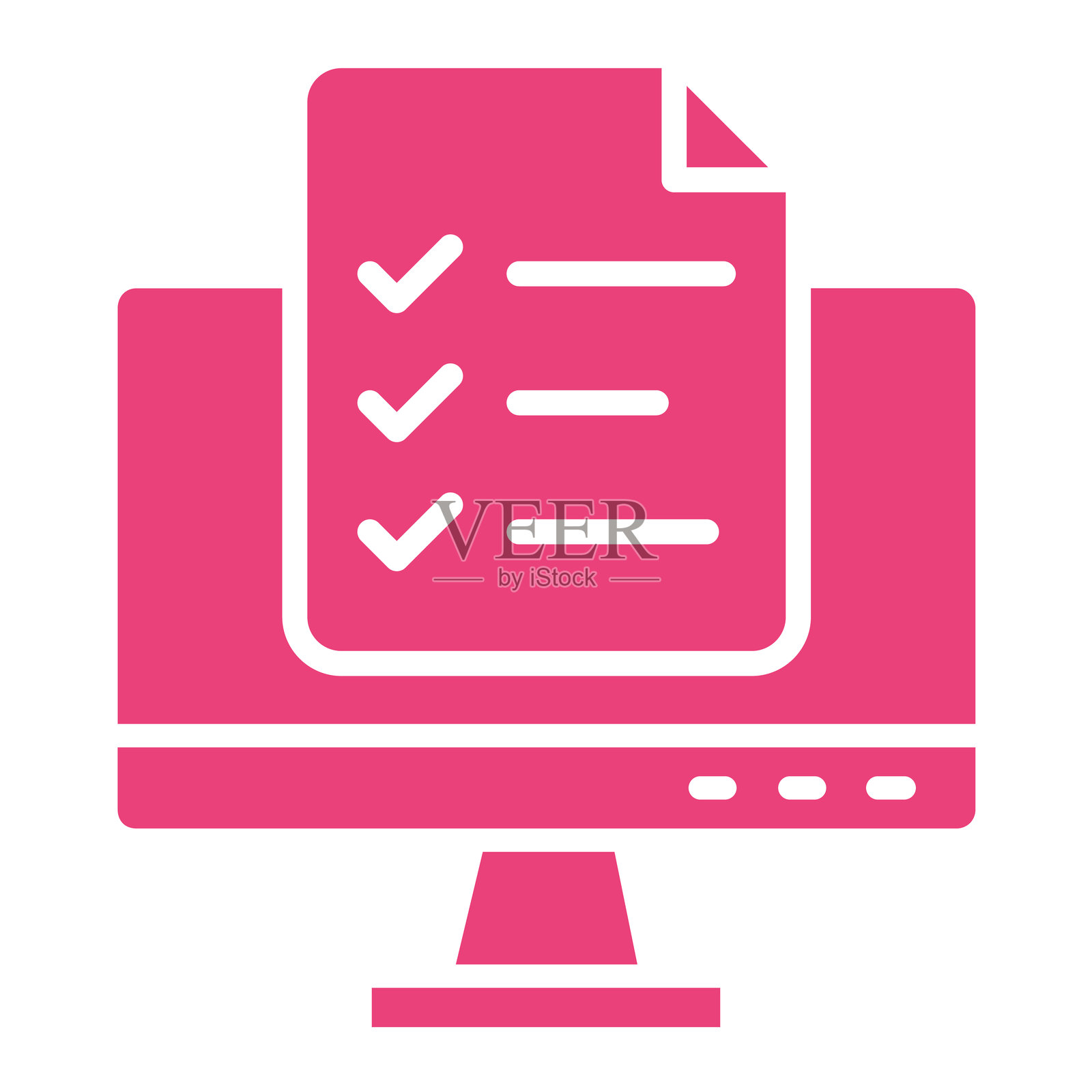 待办事项列表矢量图标设计插画插画图片素材