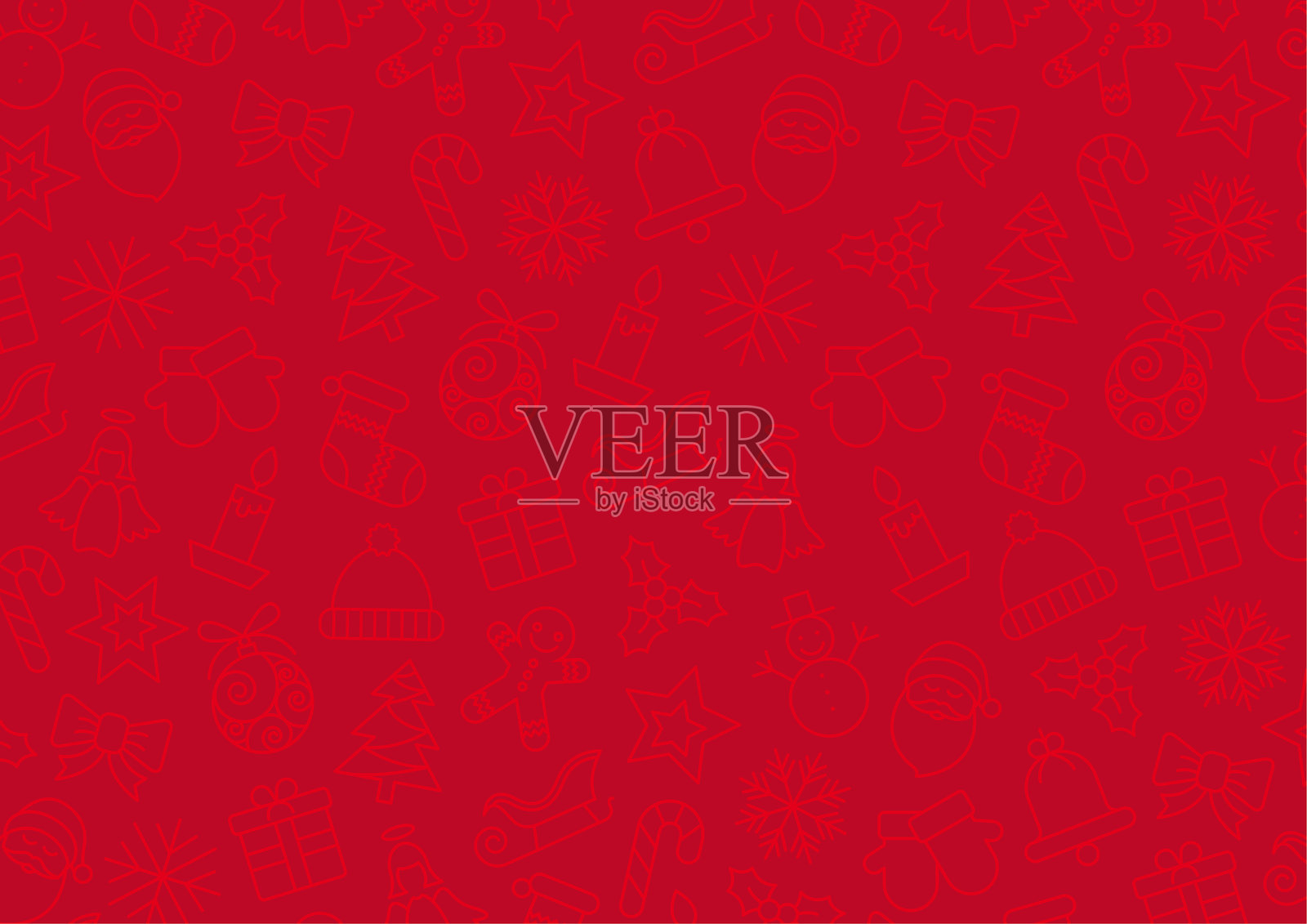 圣诞图案背景插画图片素材