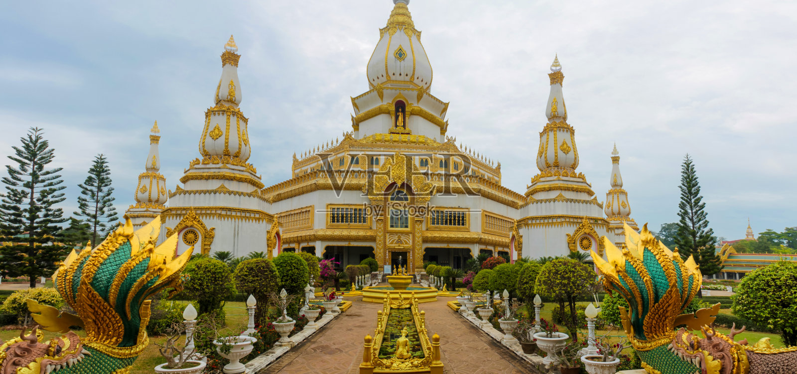 泰国 Roi Et Province, Isaan Buddhist Park, Wat Pha Nam Yoi照片摄影图片