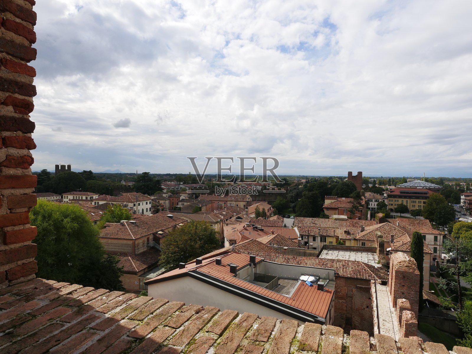 卡斯特尔弗兰科威尼托城墙照片摄影图片