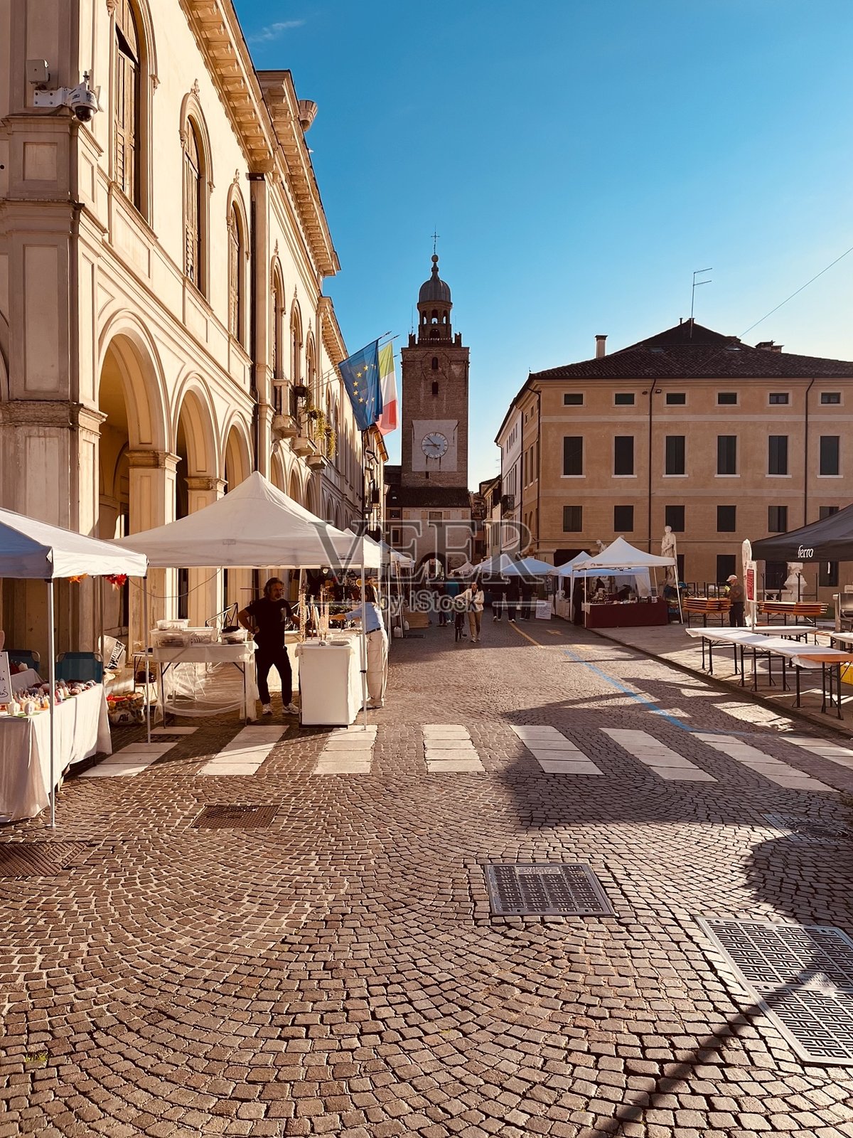 卡斯泰尔弗兰科威尼托市场照片摄影图片