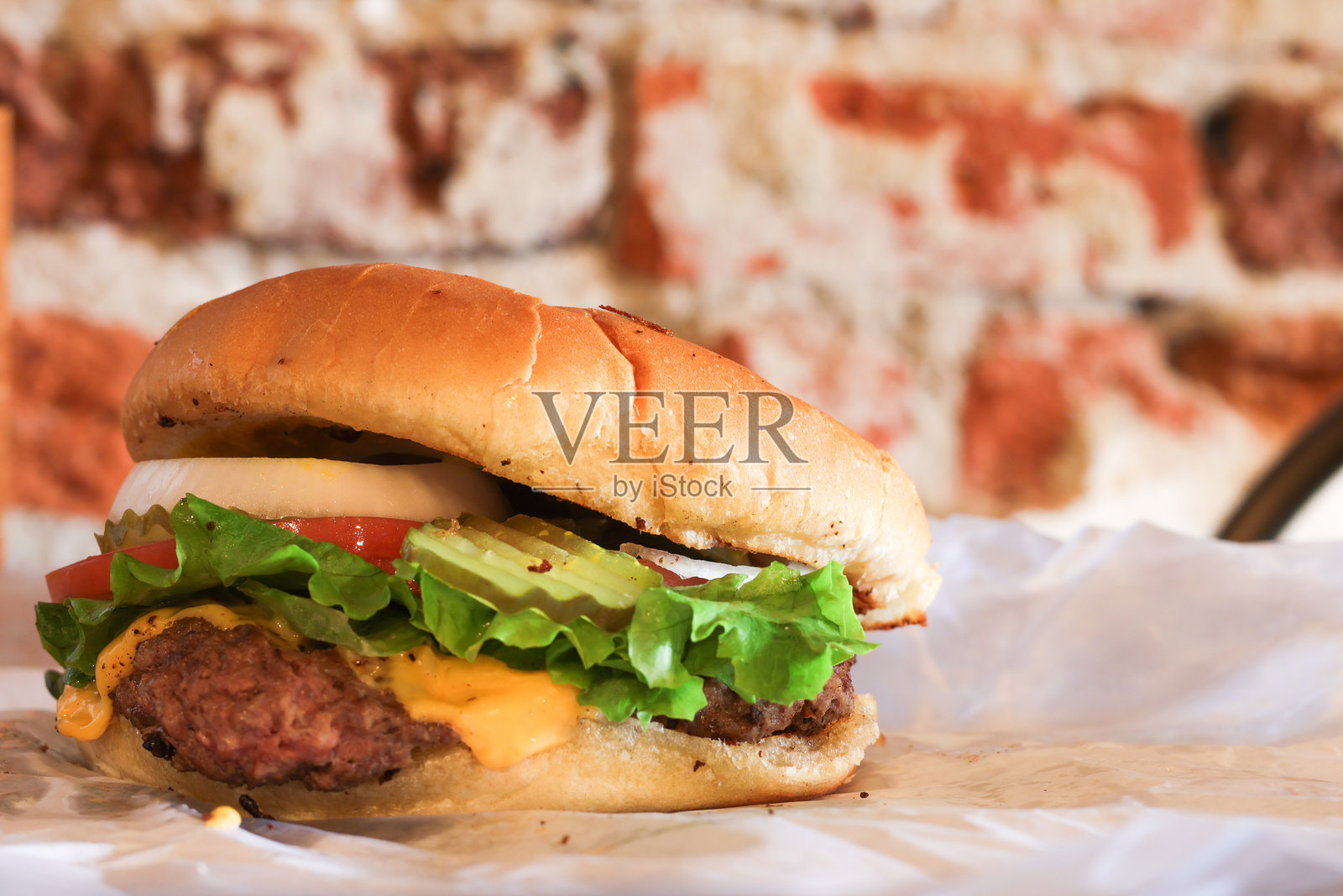 芝士汉堡照片摄影图片