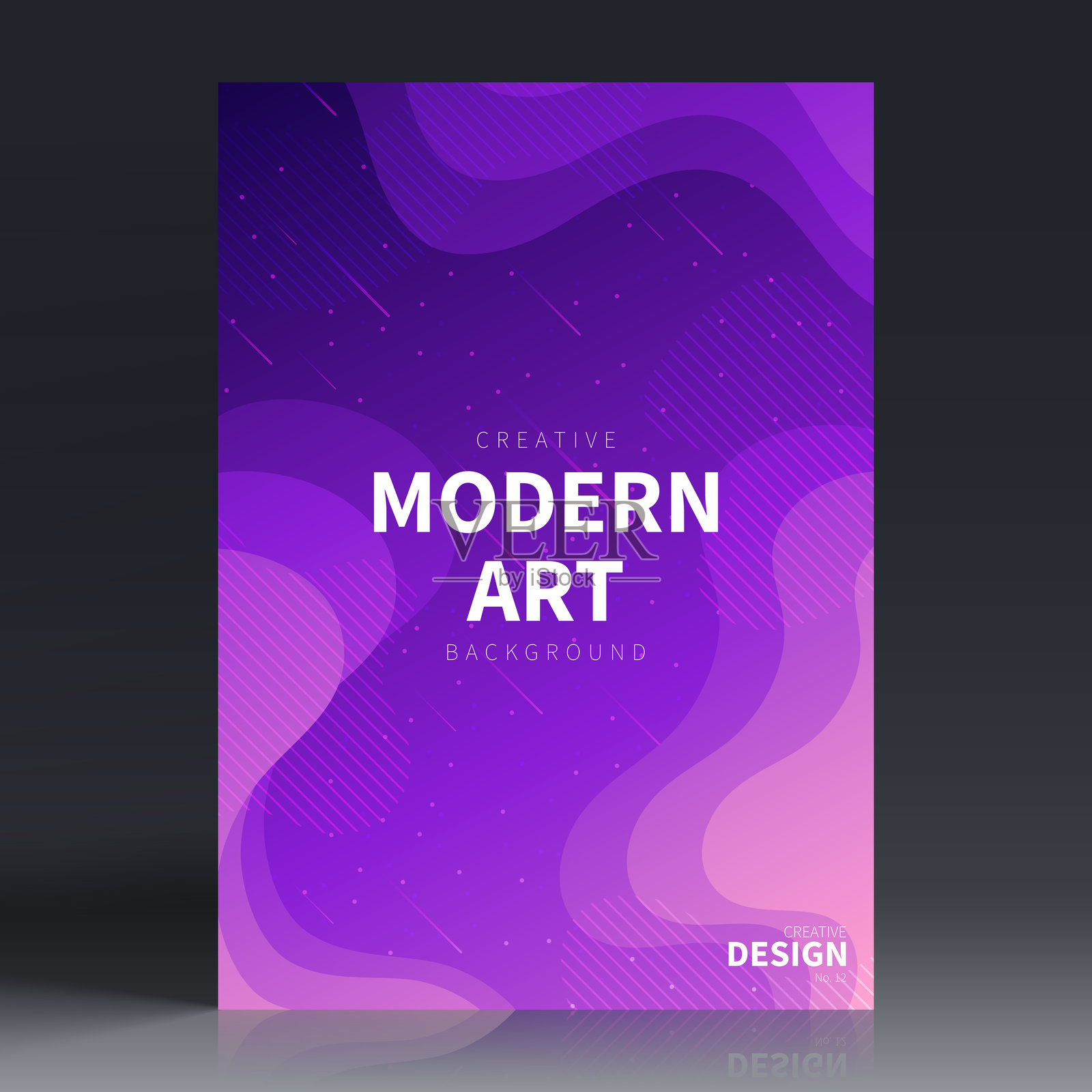 宣传册模板布局，紫色封面设计，公司年度报告，传单，杂志插画图片素材