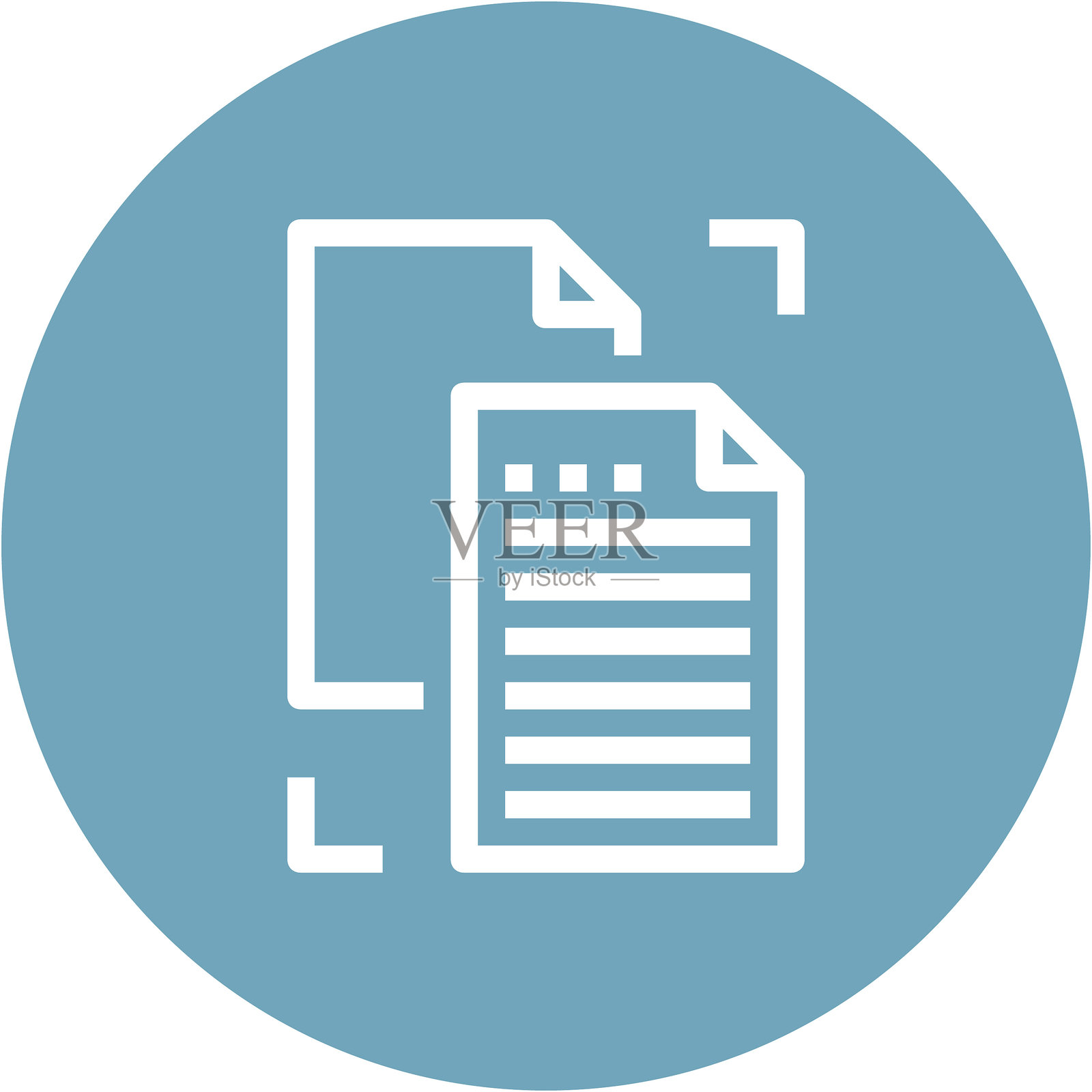 现代文件管理扁平化线条矢量插画图标设计概念。移动端和网页图形图标。扁平化符号，Logo创意概念。简洁干净的扁平化象形图。插画图片素材