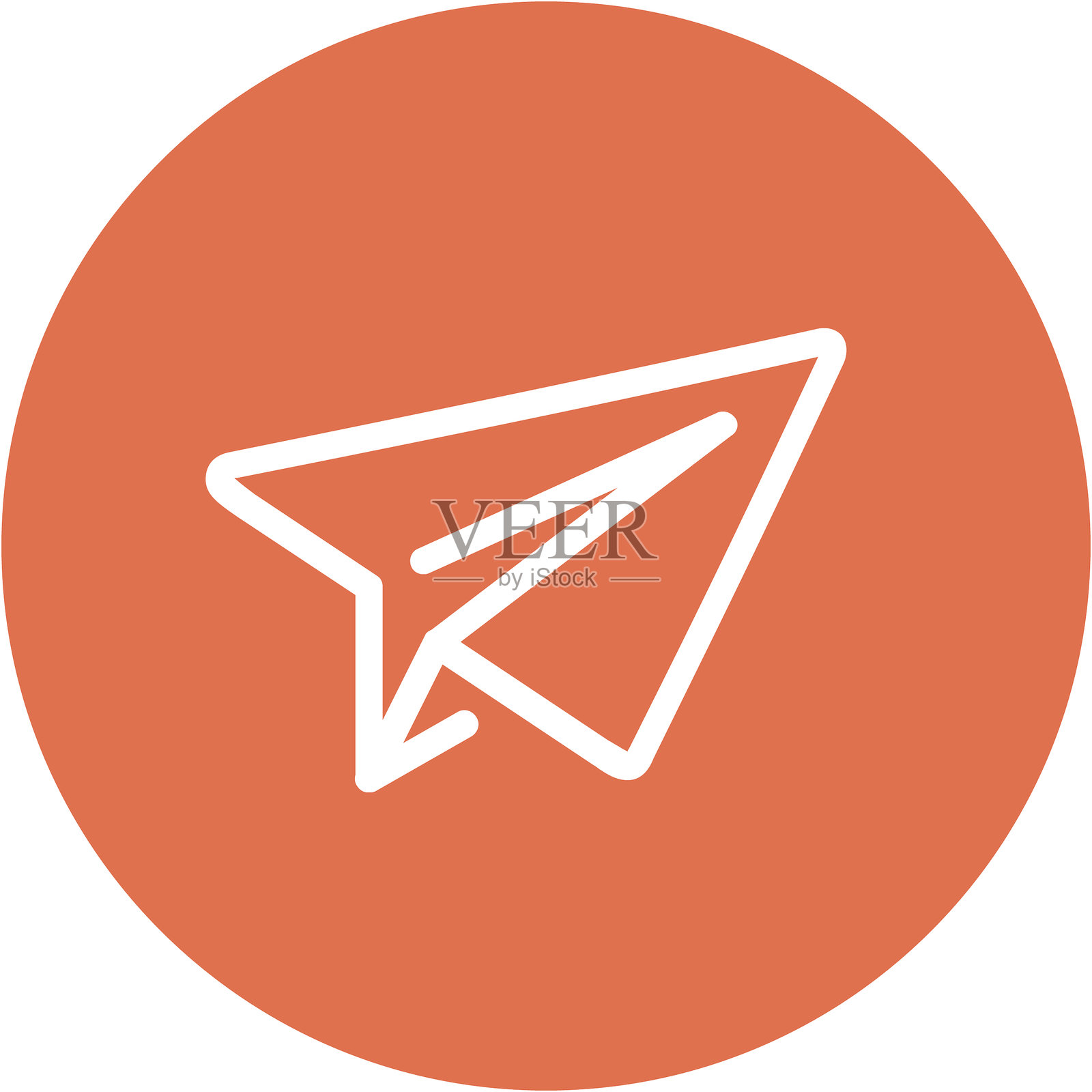 现代直接消息扁平化线条矢量插画图标设计概念。移动和网页图形图标。扁平符号，Logo创意概念。简洁的扁平象形图。插画图片素材