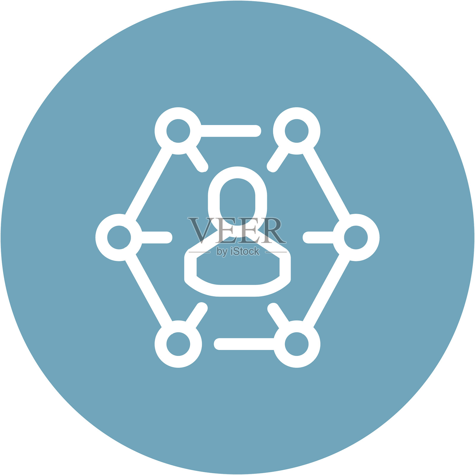 现代人际关系扁平化线条矢量插画图标设计概念。移动和网页图形图标。扁平化符号，Logo创意概念。简洁干净的扁平化象形图。插画图片素材